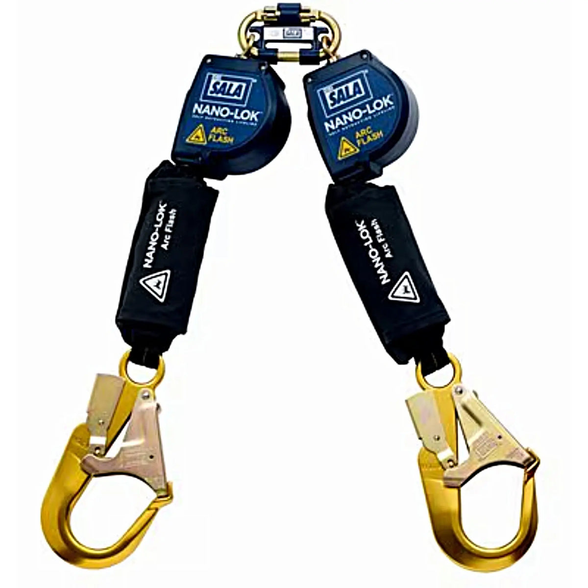 3M DBI-SALA Nano-Lok Arc Flash Twin-Leg Quick Connect Self Retracting Lifeline - Web 3101539, 8 ft. (2.4 m), 1 EA, Main Image