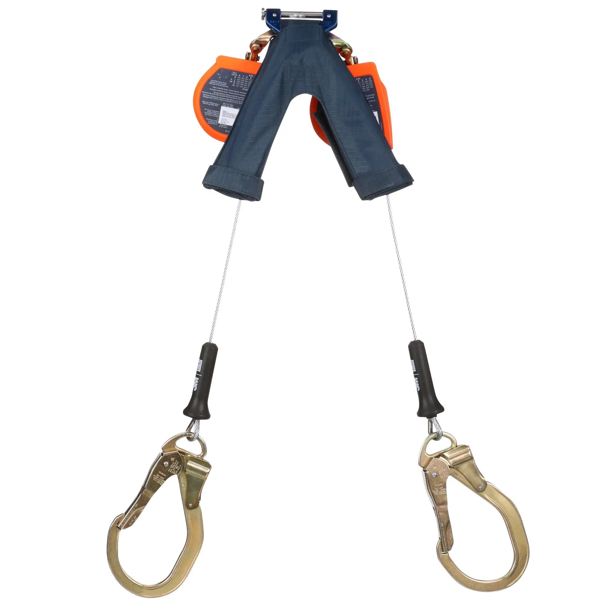 3M DBI-Sala 7012819222 3500276 Nano-Lok Edge Twin-Leg Personal Self-Retracting Lifeline, Galvanized Cable, 8ft, 1 Each