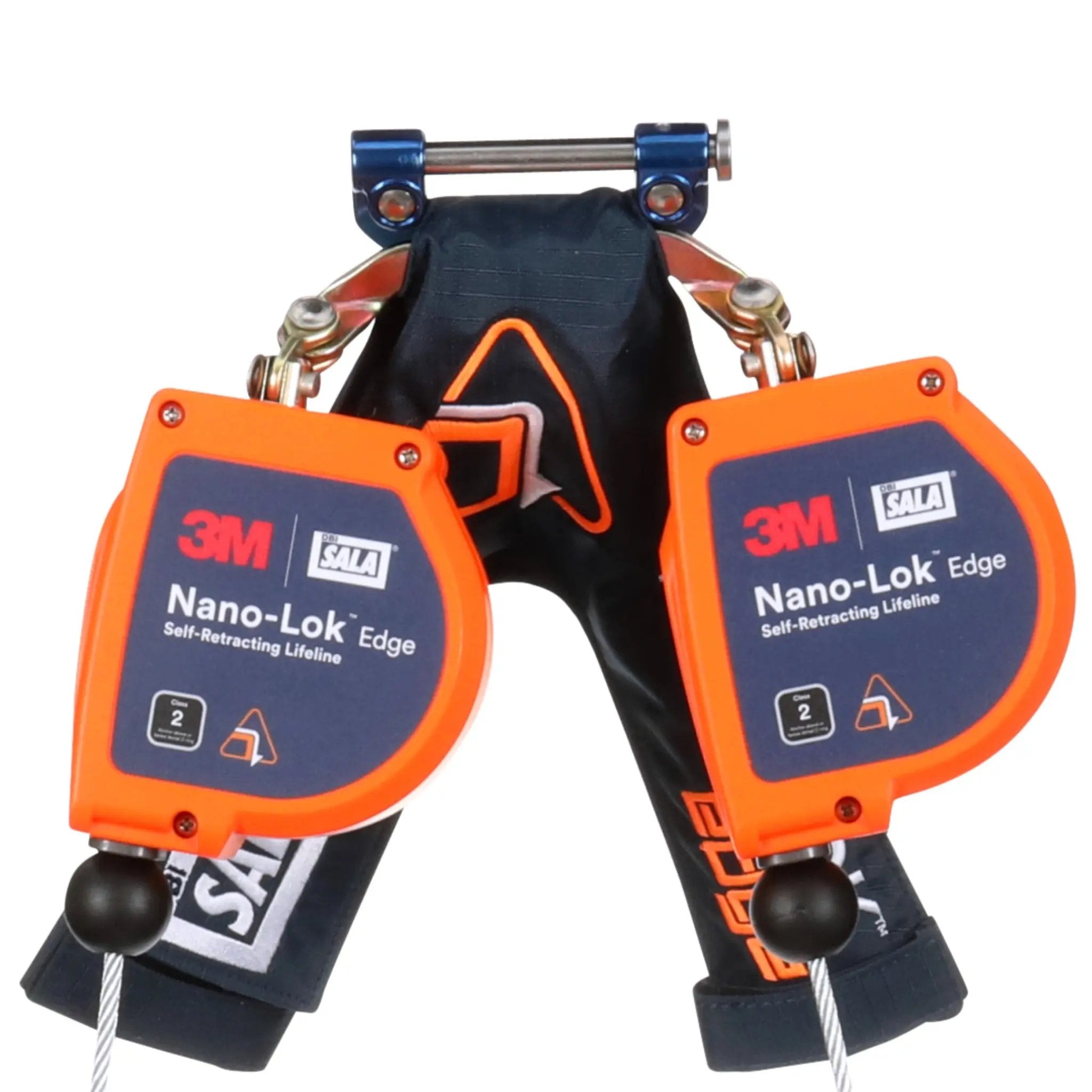 3M DBI-Sala 7012819222 3500276 Nano-Lok Edge Twin-Leg Personal Self-Retracting Lifeline, Galvanized Cable, 8ft, 1 Each