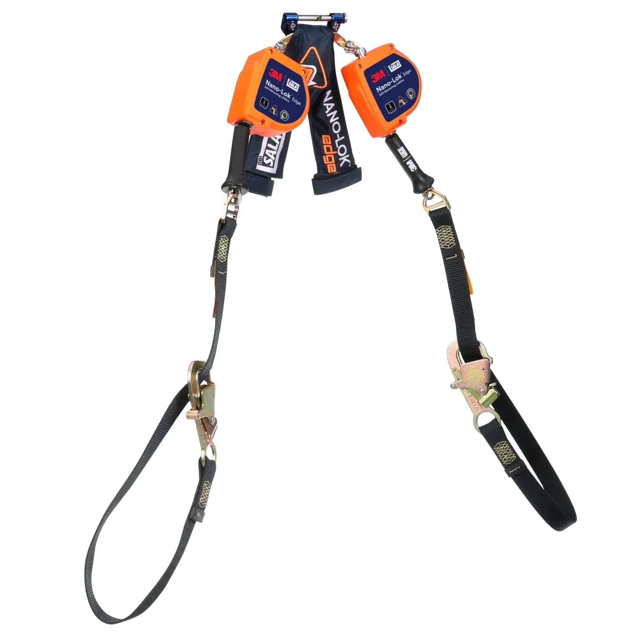 3M DBI-Sala 7012828690 3500287 Nano-Lok Edge Twin-Leg Tie-Back Personal Self-Retracting Lifeline, Galvanized Cable, 9 ft, 1 Each