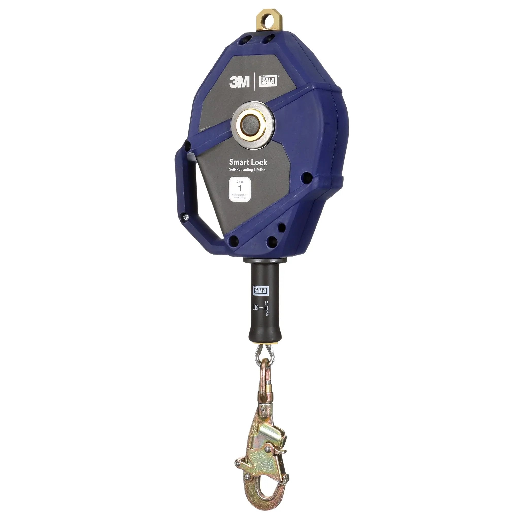 3M DBI-Sala 7100306994 3503874 Smart Lock Self-Retracting Lifeline, Galvanized Cable, Class 1, 30 ft, 1 Each