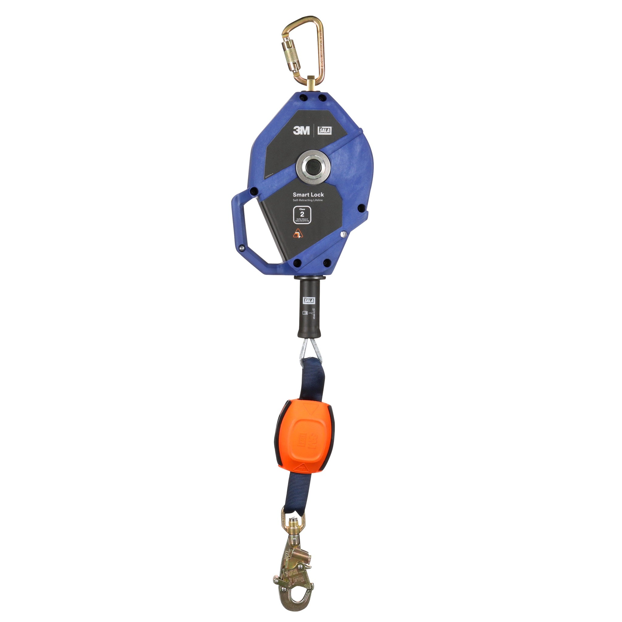 3M DBI-Sala 3503881 Smart Lock Edge Self Retracting Lifeline, Galvanized Cable, Steel Swivel Snap Hook, 30 ft, Class 2, 1 Each