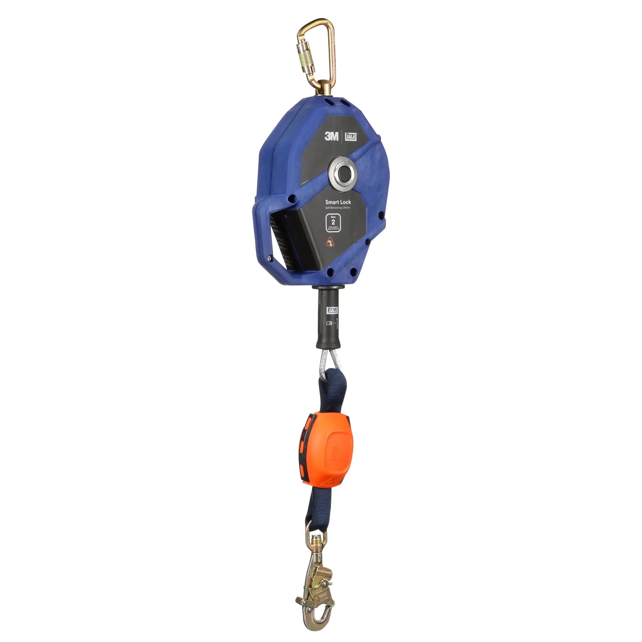 3M DBI-Sala 3503881 Smart Lock Edge Self Retracting Lifeline, Galvanized Cable, Steel Swivel Snap Hook, 30 ft, Class 2, 1 Each