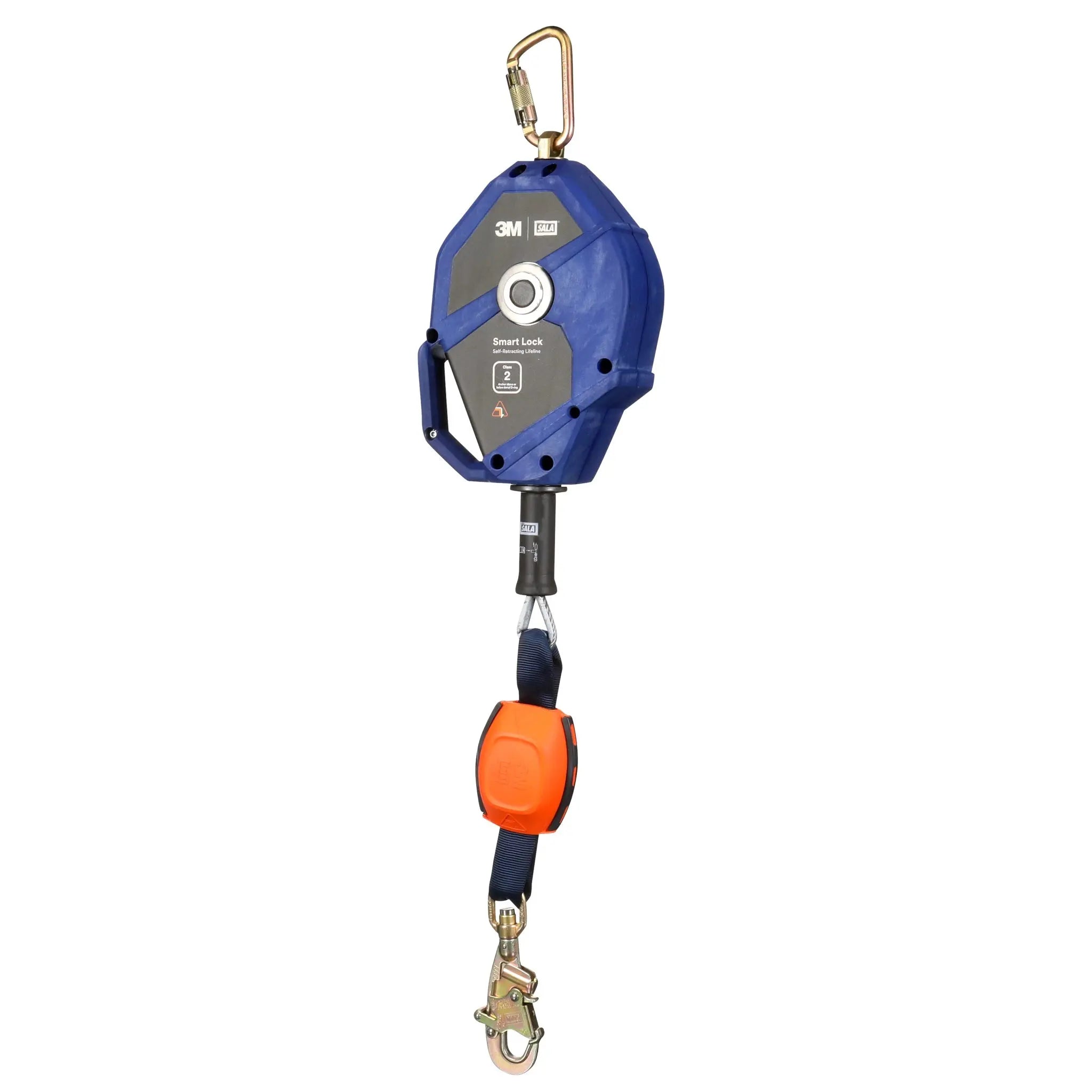 3M DBI-Sala 3503881 Smart Lock Edge Self Retracting Lifeline, Galvanized Cable, Steel Swivel Snap Hook, 30 ft, Class 2, 1 EachÂ