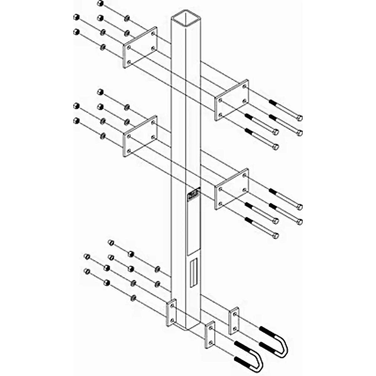 3M DBI-SALA Lad-Saf Ladder Anchor Post 6116026 1 EA, 2ng image