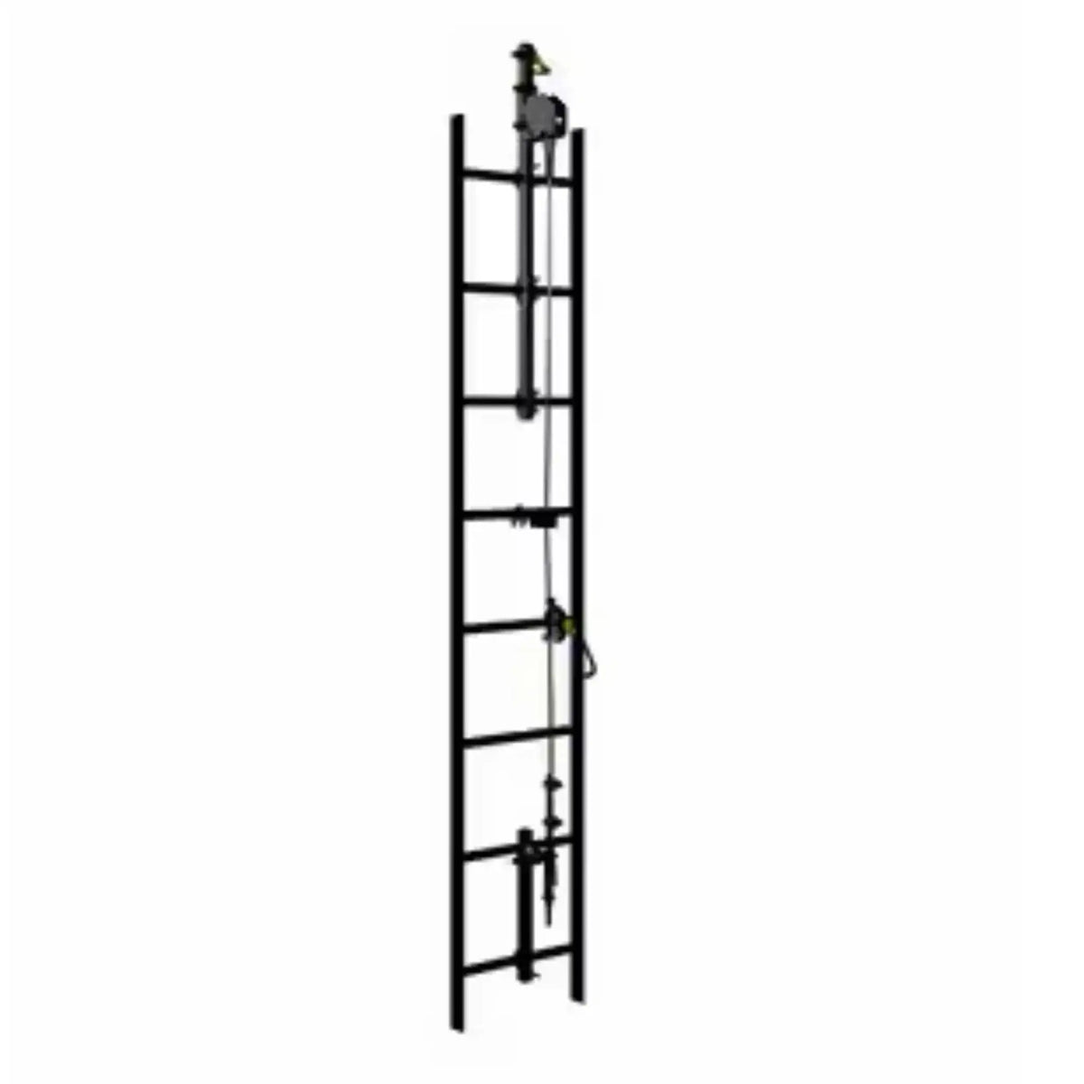 3M DBI-SALA Lad-Saf Cable Vertical Safety System Bracketry 6116633, 4 User, Galvanized Steel, 1 EA, Main Image