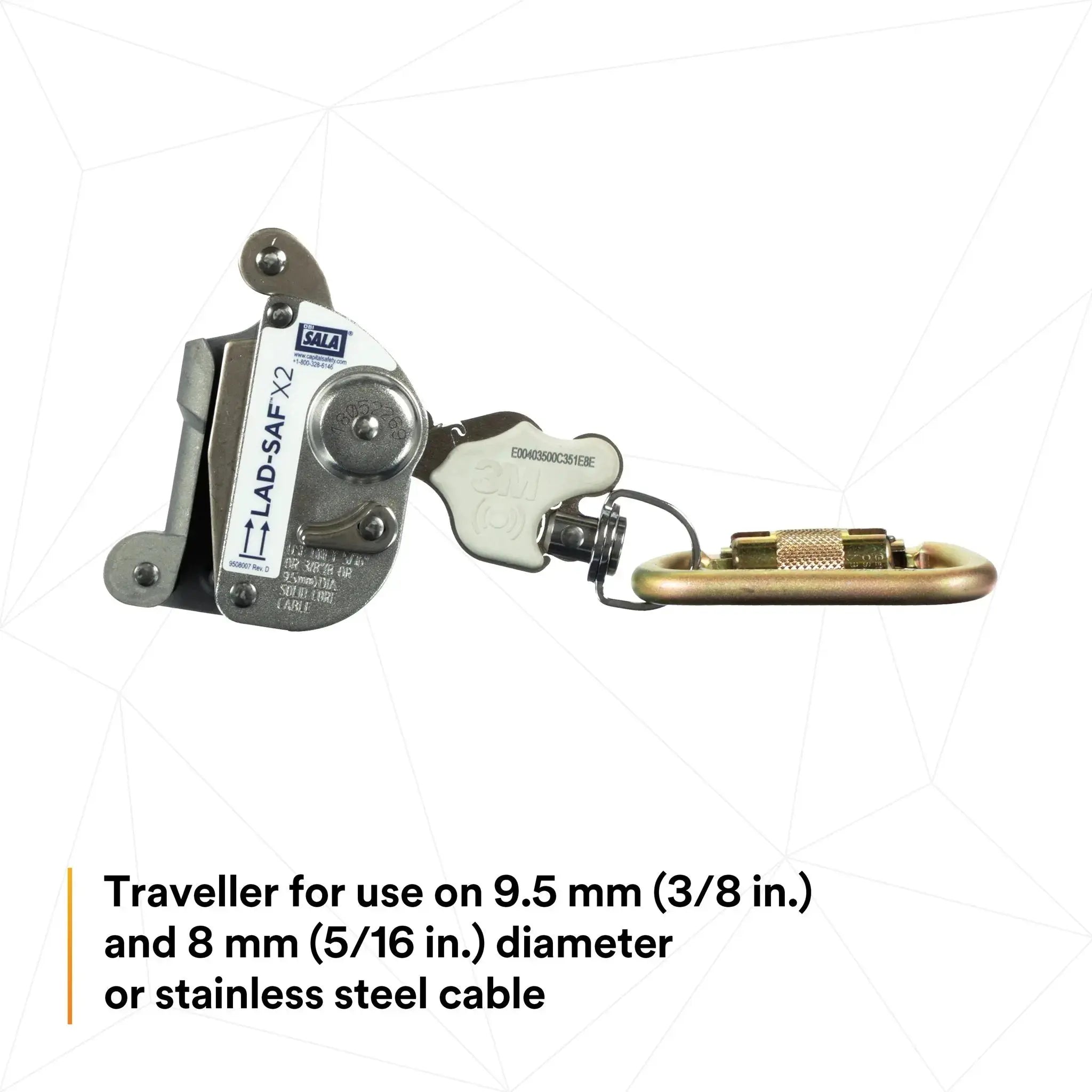 3M DBI-Sala 6160030 Lad-Saf Detachable Cable Traveller, Feature