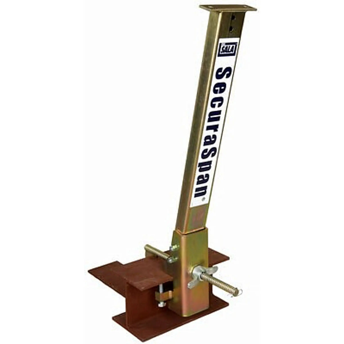 Stanchion fits flange width up to 12" wide 2-1 4" thick, Main Image