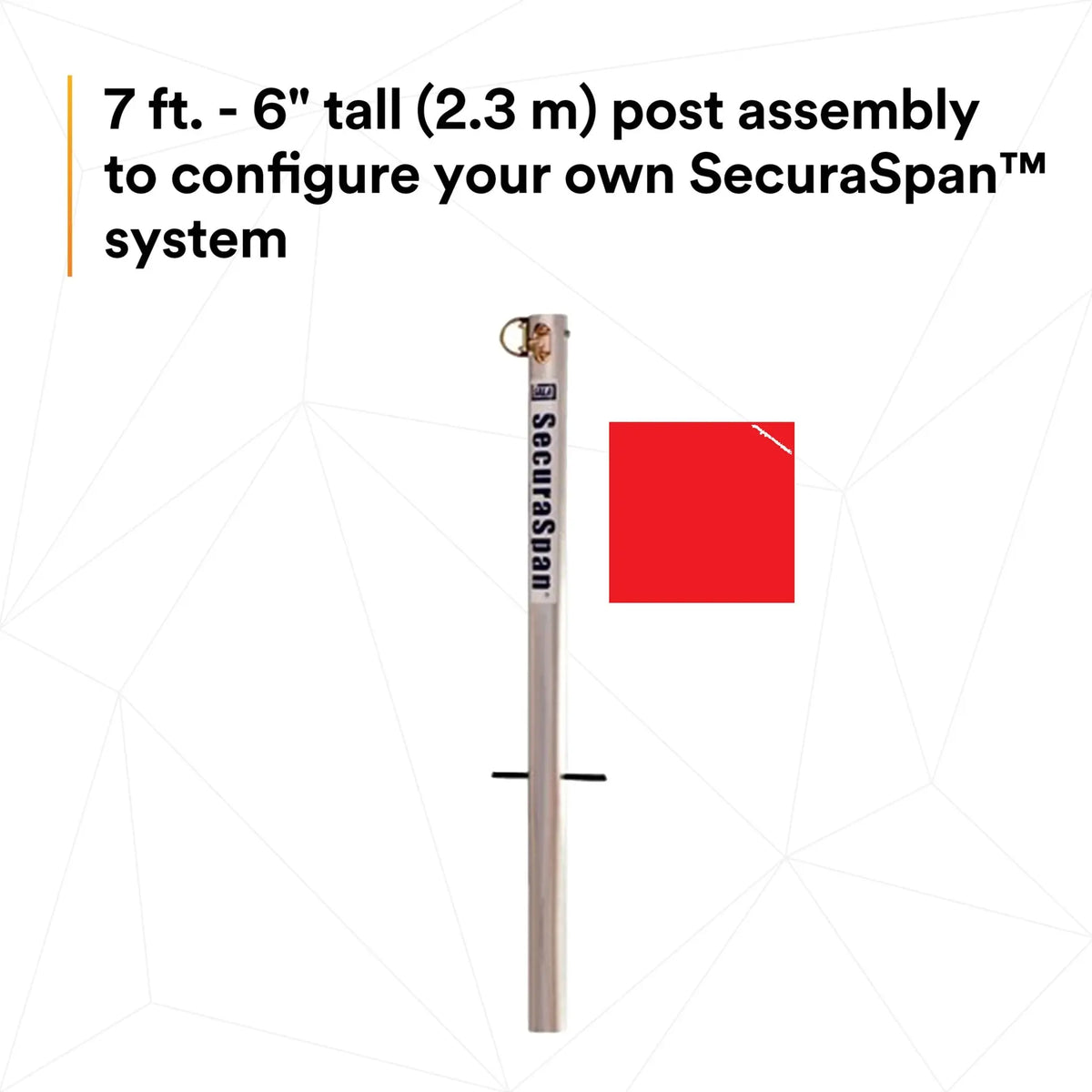 3M DBI-Sala 7400203 SecuraSpan Pour-in-Place/Fasten-in-Place HLL Stanchion, 1 Each, 4th image