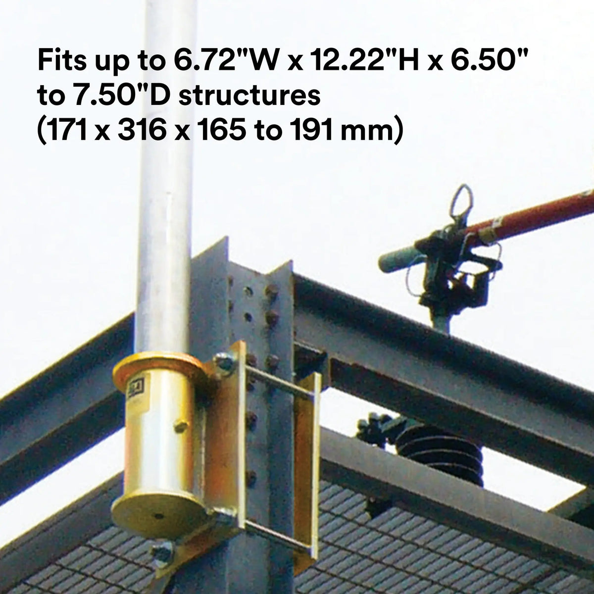 3M DBI-SALA SecuraSpan Fasten-in-Place HLL Clamp-on Vertical Base 7400211 1 EA, 4th Image