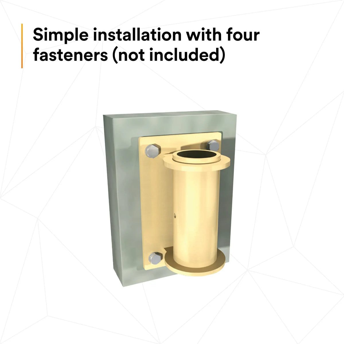 3M DBI-SALA SecuraSpan Fasten-in-Place HLL Bolt-on Vertical Base 7400218 1 EA, 4th image