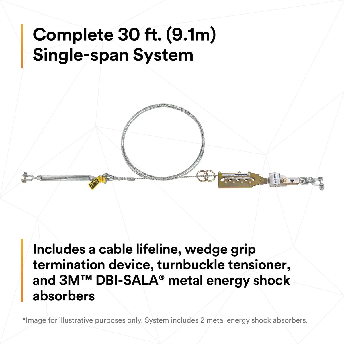 3M DBI-SALA Sayfline Cable Horizontal Lifeline System 7602030 1 EA, 12th image