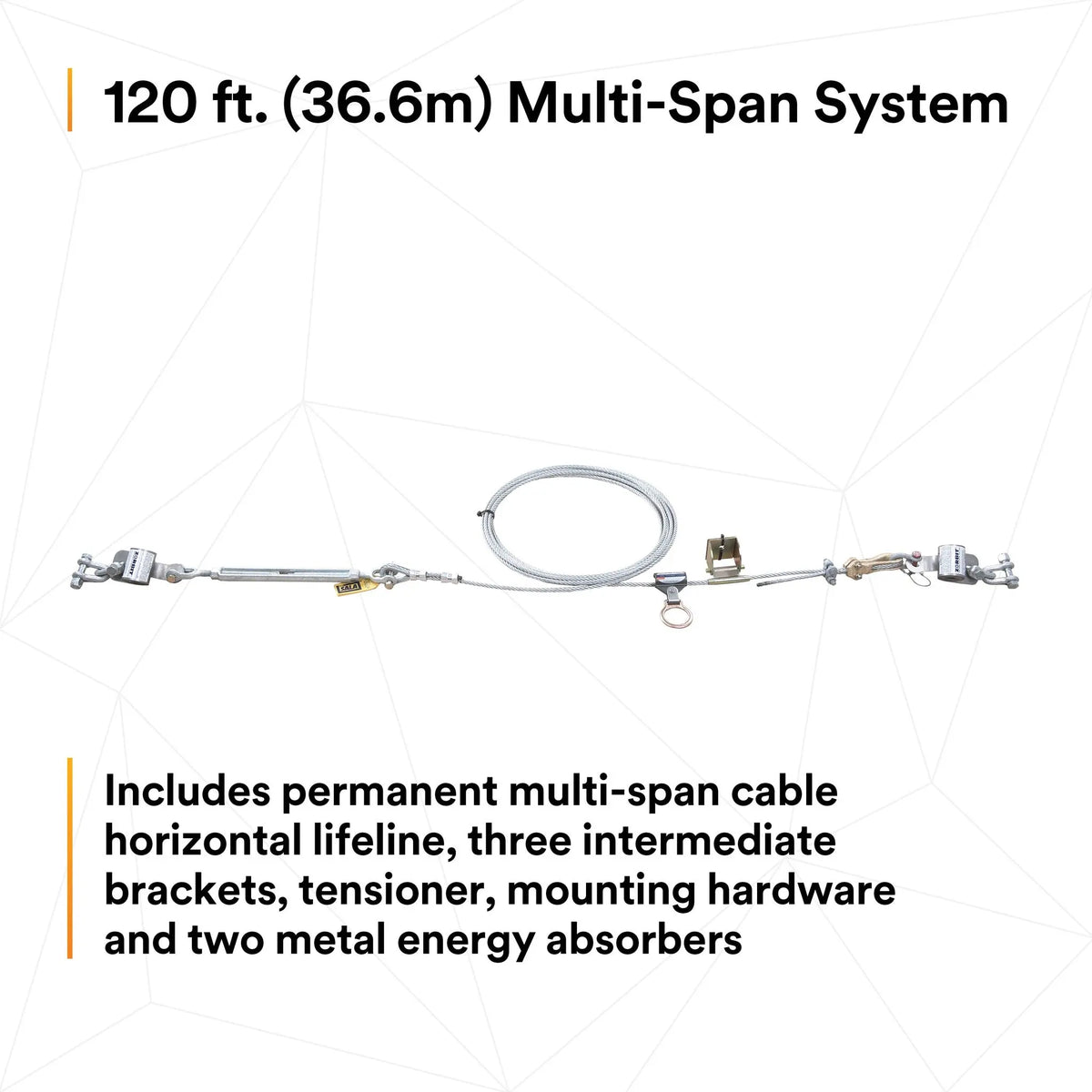 3M DBI-SALA Sayfline Permanent Multi-Span Horizontal Lifeline System 7603120 1 EA, 8th image