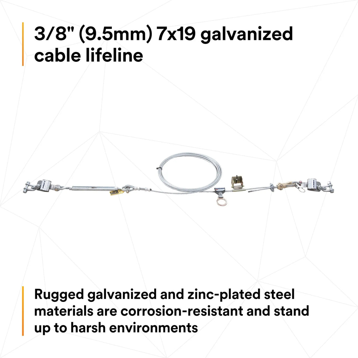 3M DBI-SALA Sayfline Permanent Multi-Span Horizontal Lifeline System 7603140 1 EA, 6th image