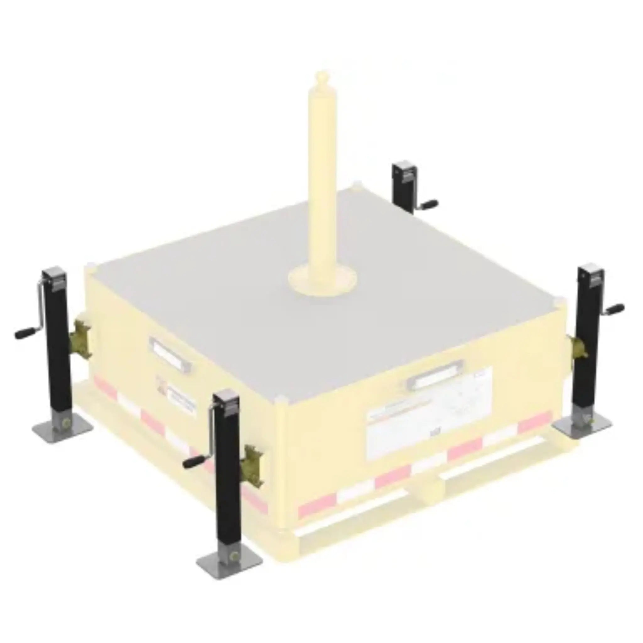 3M DBI-SALA FlexiGuard Counterweight Base Jack Leveling Kit 8530563 Yellow Zinc 1 EA