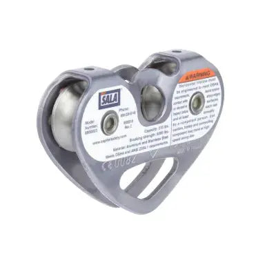Tandem pulley for up to 1 2" wire rope