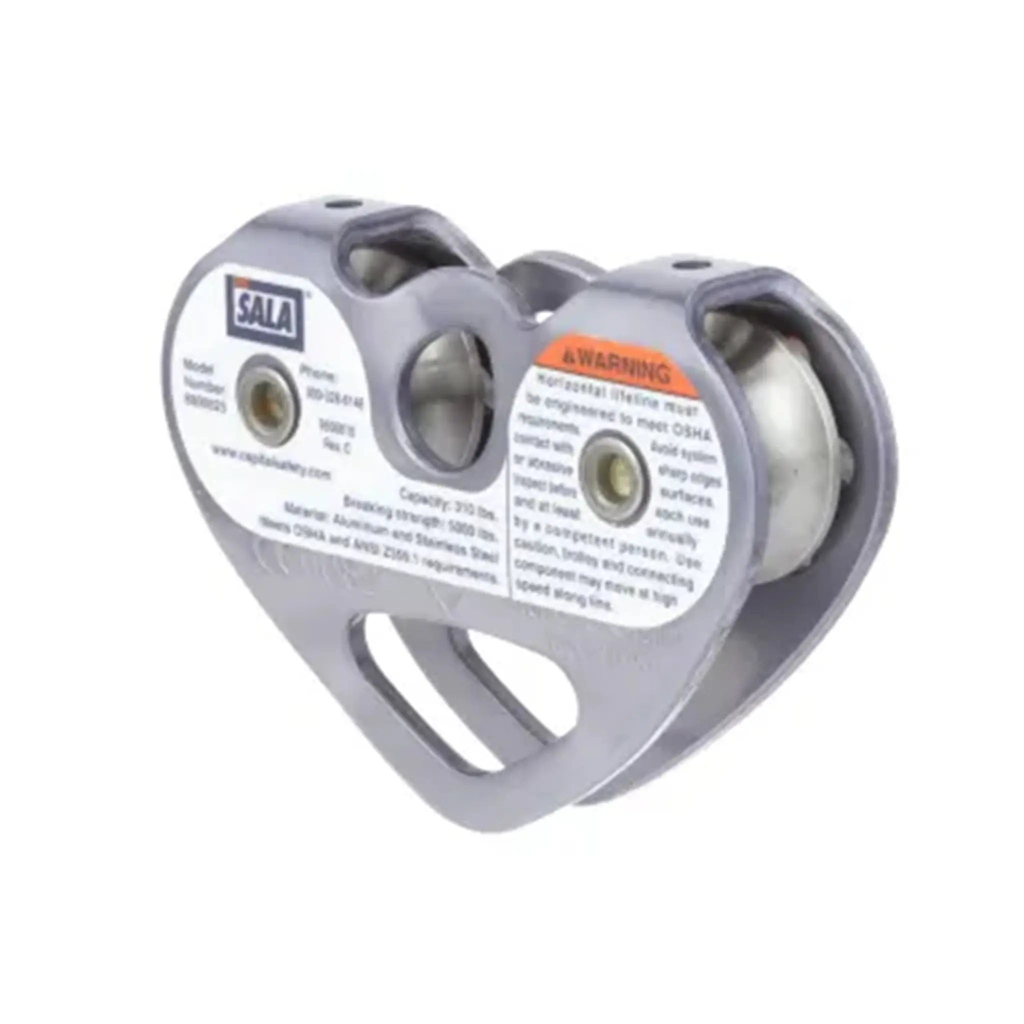 Tandem pulley for up to 1 2" wire rope