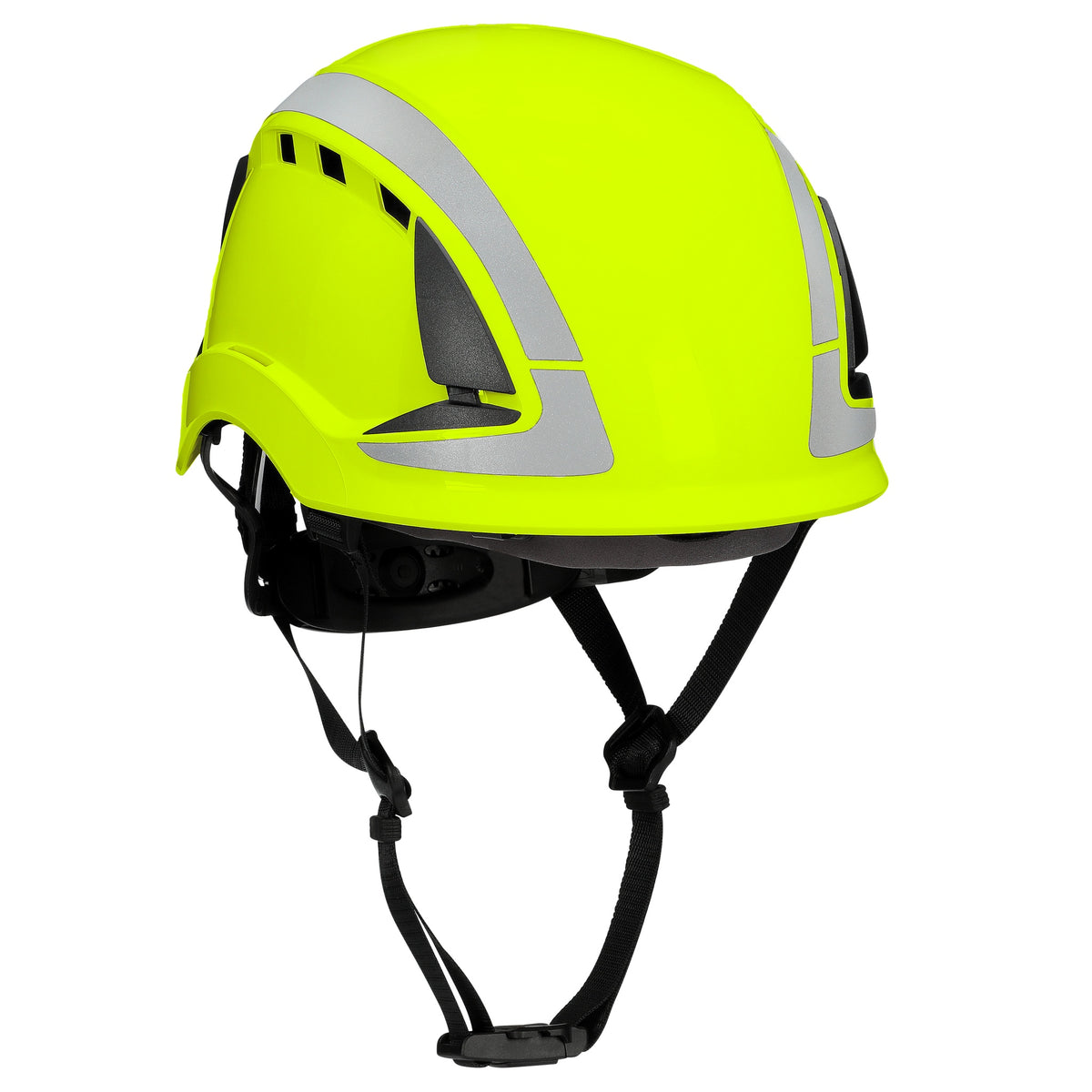 3M DBI-Sala X6000 Series Safety Helmet, Type II with SecureFit, Reflective, Uvicator, 1 Each, Vented, Hi-Vis Green, Main Image