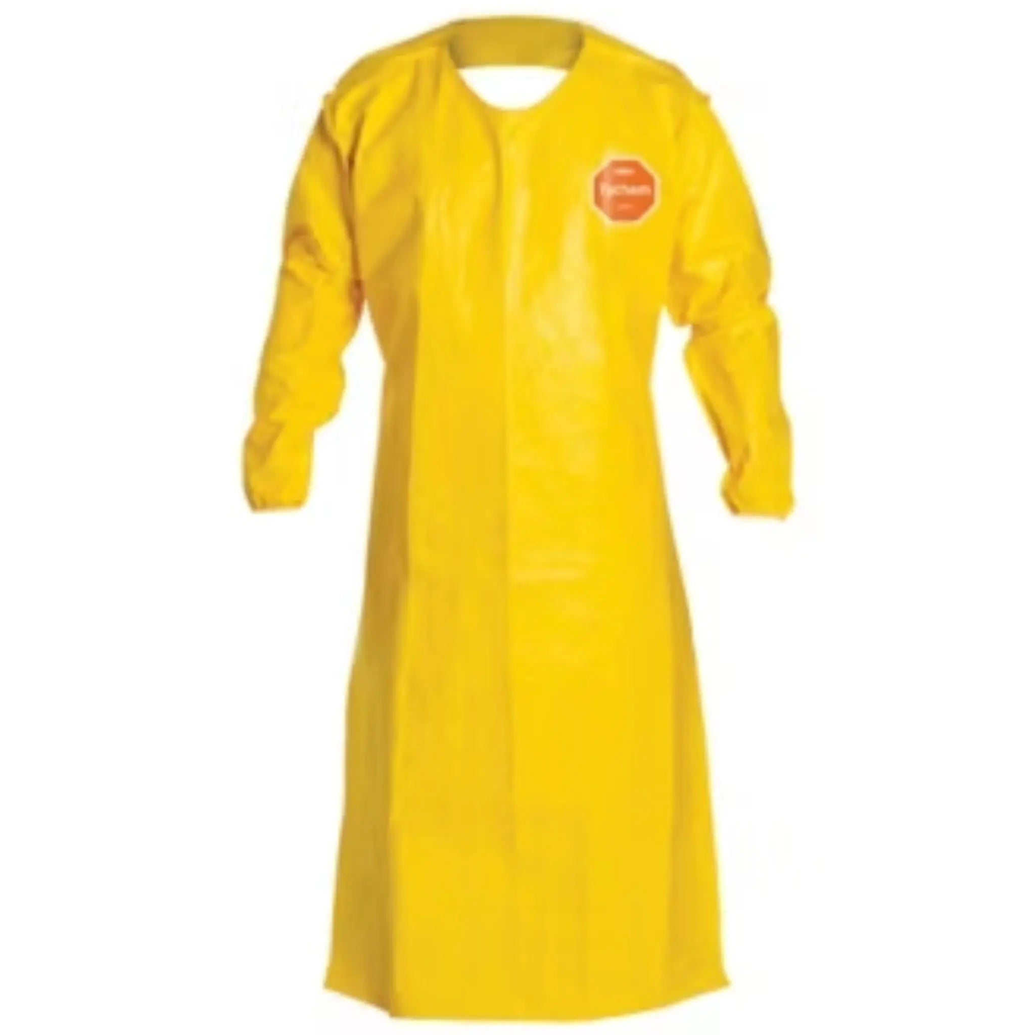 DuPont Tychem 2000 QC278BYL Sleeved Apron with Elastic Wrists, 52-Inch Long, Yellow, For URSA MAJOR, Case of 12