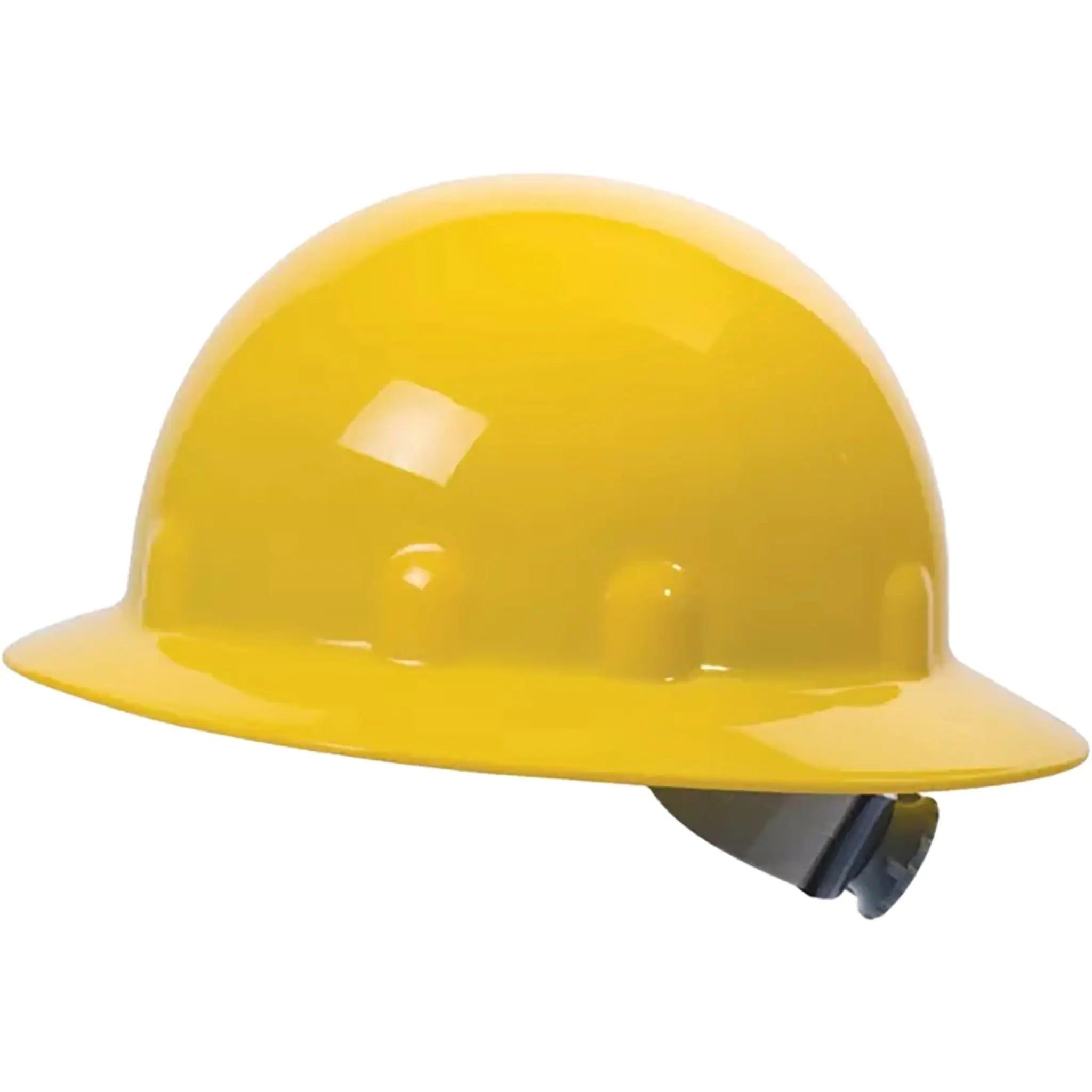 Honeywell Fibre-Metal E1RW E-1 Thermoplastic Full Brim Hard Hat with 8-Point Ratchet Suspension-Yellow