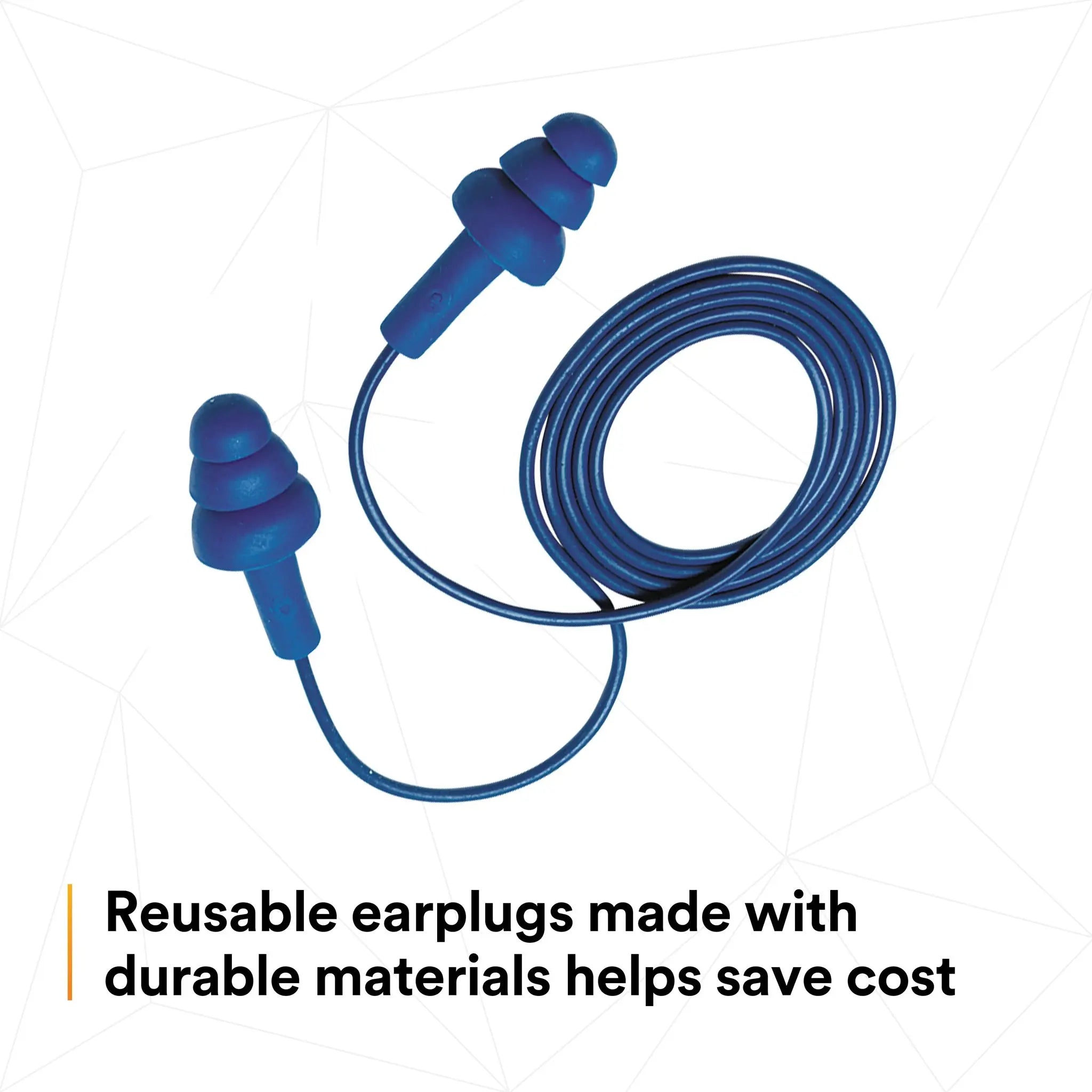 3M E-A-R 340-4007 UltraFit Earplugs, Metal Detectable, Corded, reusable