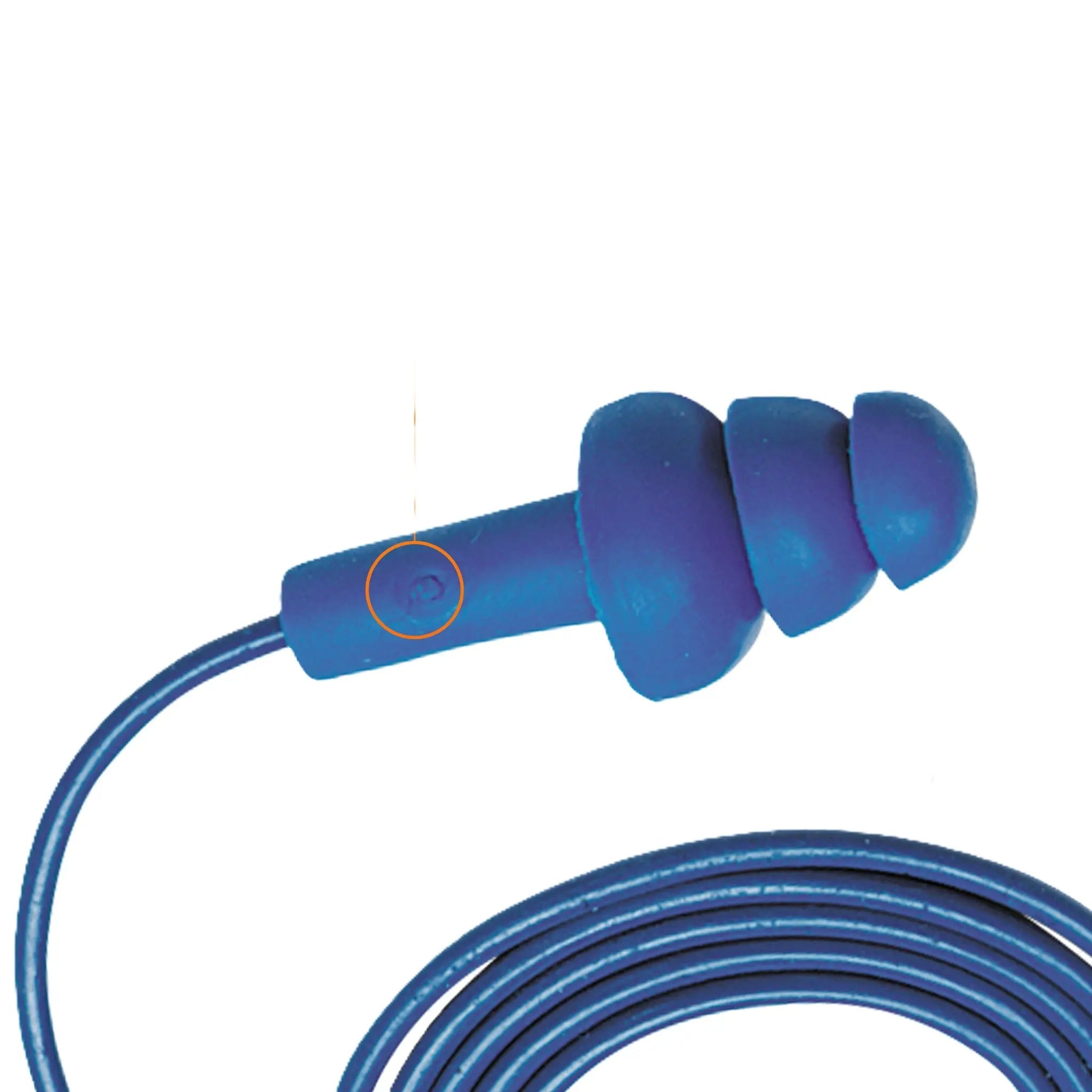 3M E-A-R 340-4007 UltraFit Earplugs, Metal Detectable, Corded, Case of 400 Pairs
