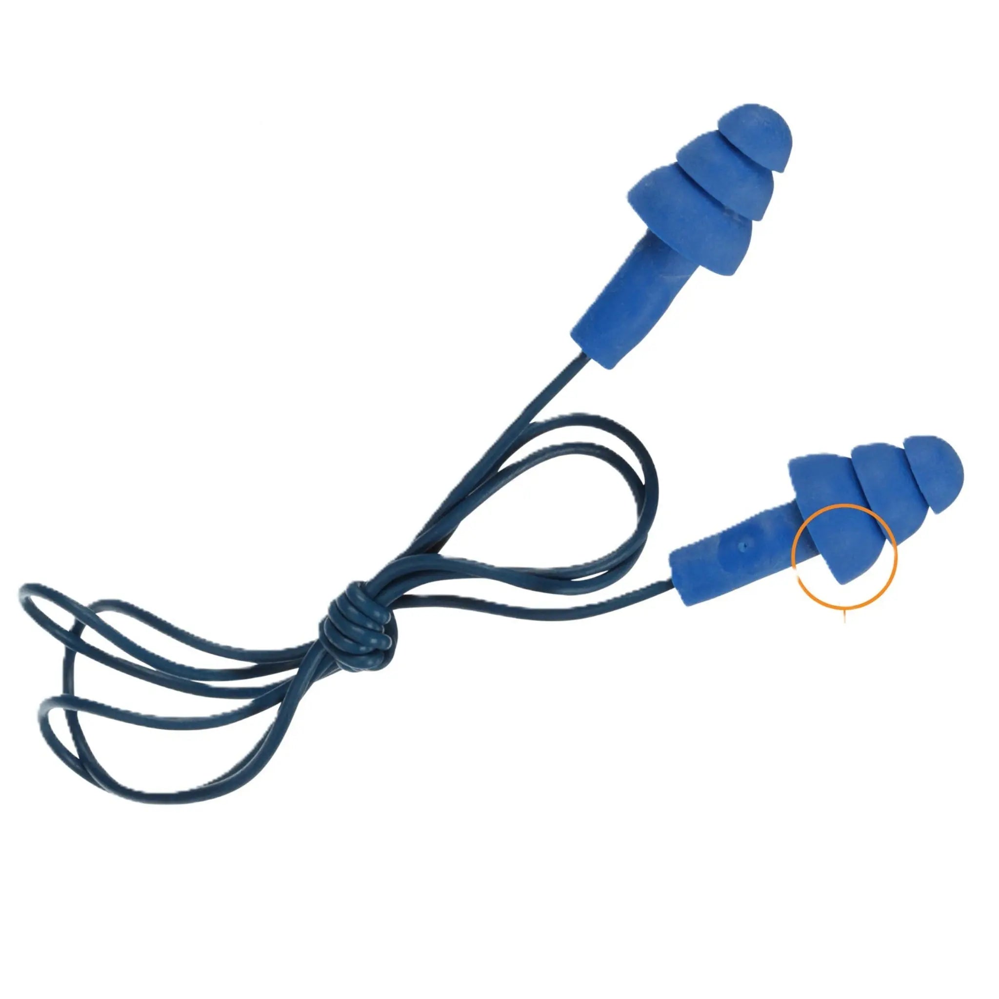 3M E-A-R 340-4007 UltraFit Earplugs, Metal Detectable, Corded, Case of 400 Pairs