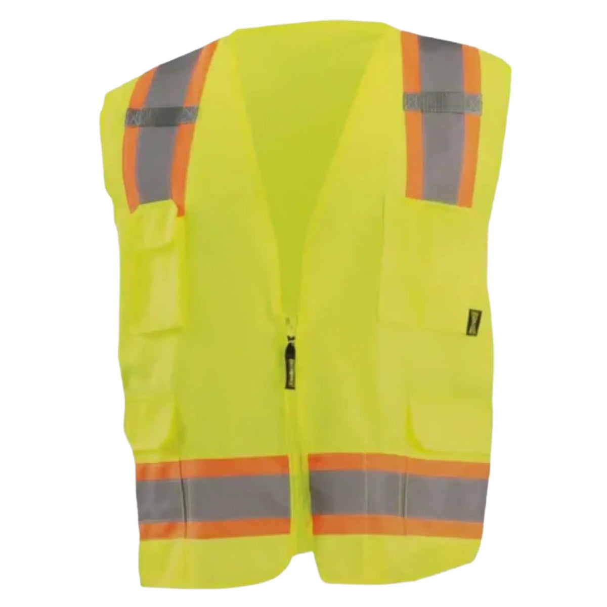 Occunomix High Visibility Value Two Tone Surveyor Solid Vest Class 2 | ECO ATRANS, Front