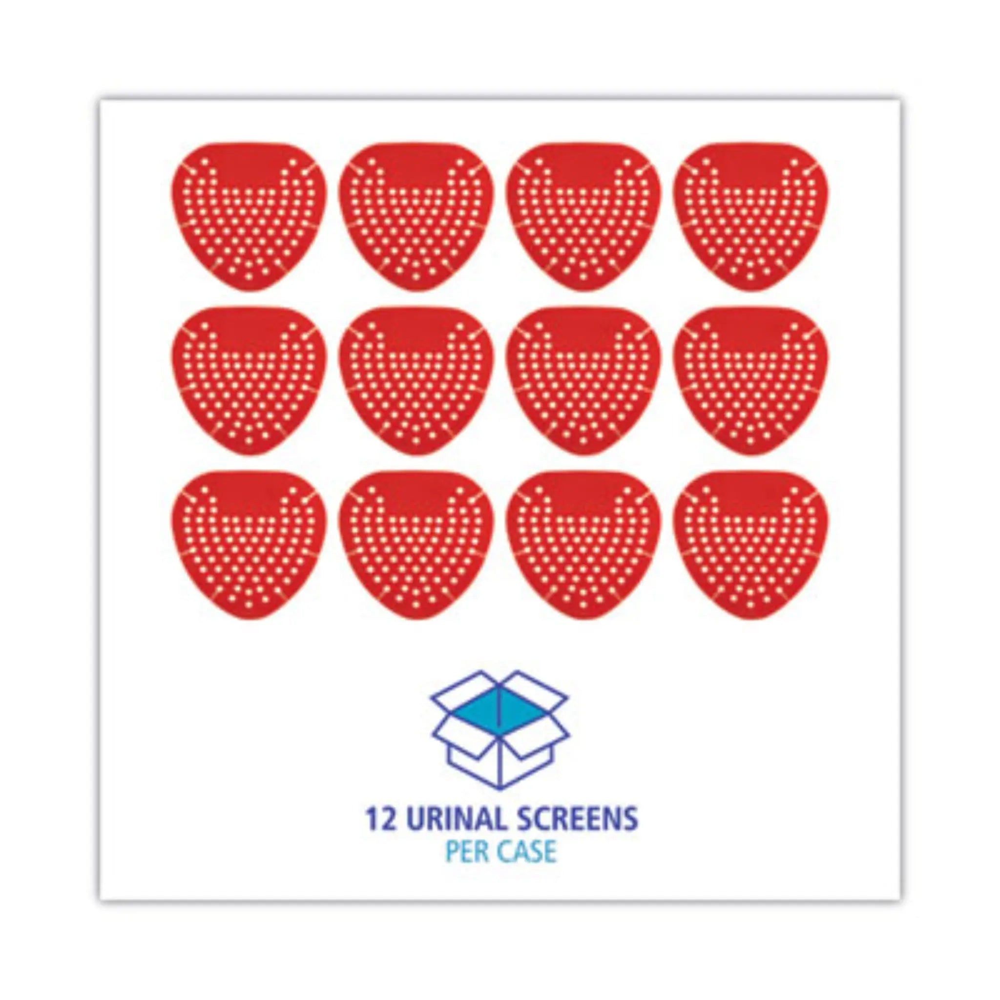 BOARDWALK BWK1001 Urinal Screen, Cherry Scent, 3.5 Oz, Red, 1 Dozen