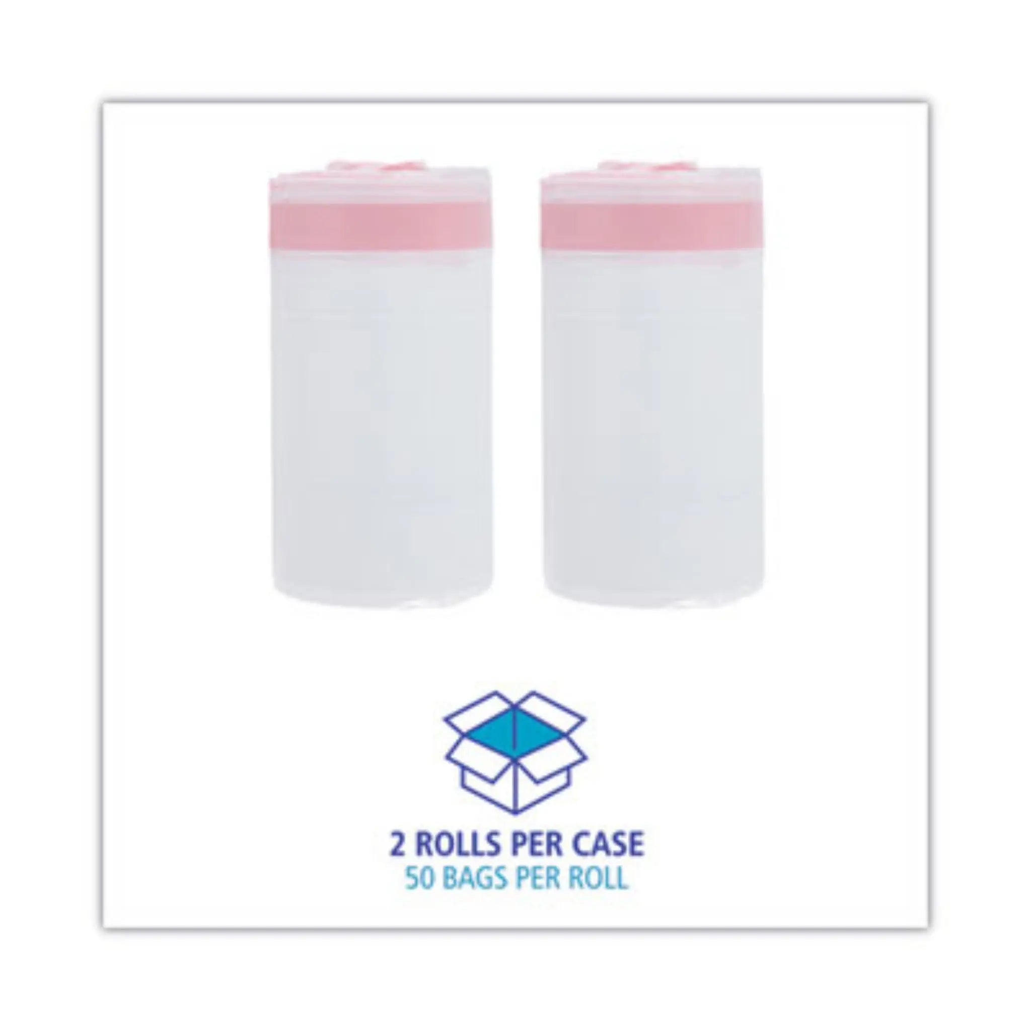 Boardwalk 1DK100 Drawstring Kitchen Bags, 13 gal, 0.8 mil, White, 2 Rolls per Case