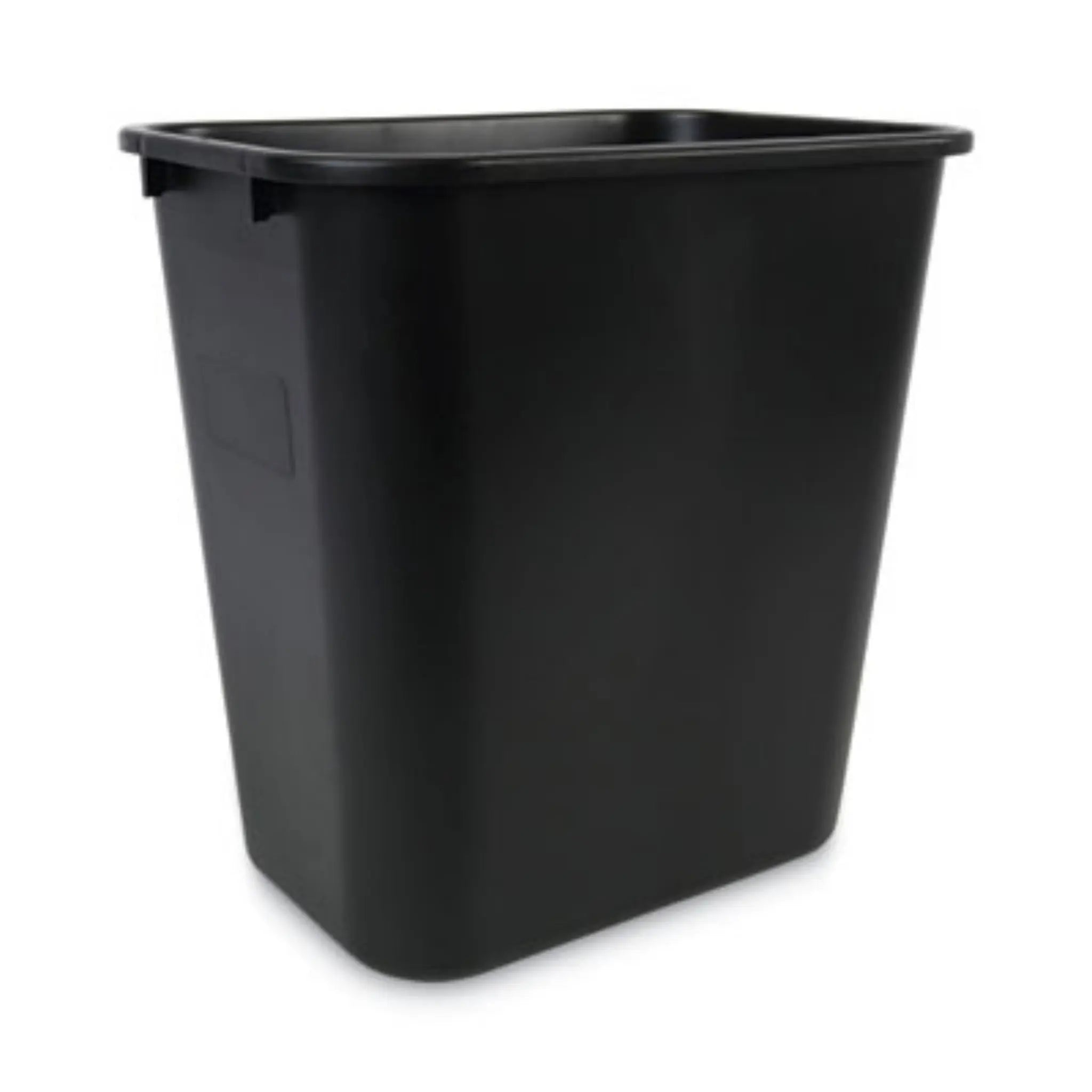 Boardwalk 28QTWBBLA Soft Sided Wastebasket, 28 qt, Plastic, Black, 1 Each