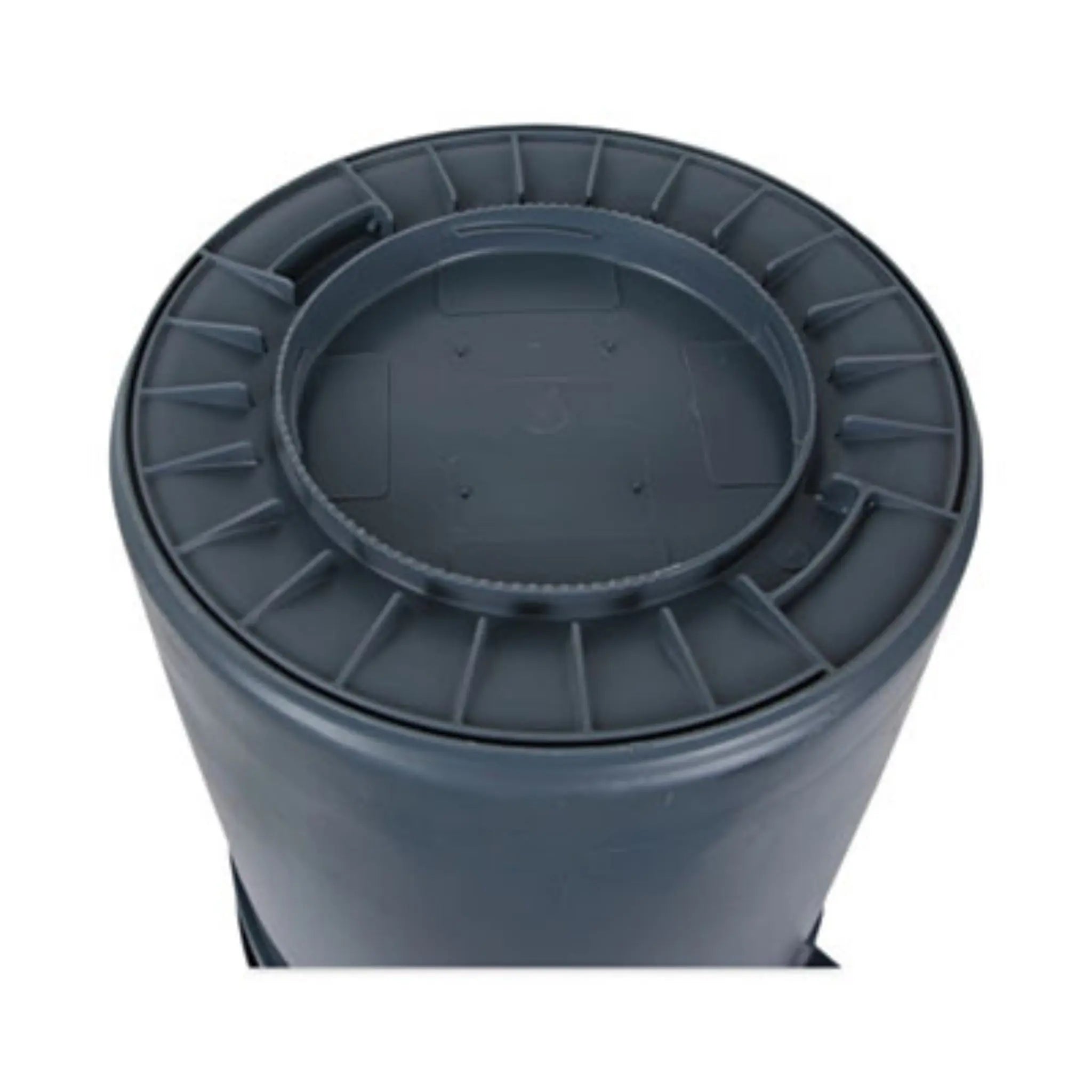 Boardwalk 32GLWRGRA Round Waste Receptacle, Bottom