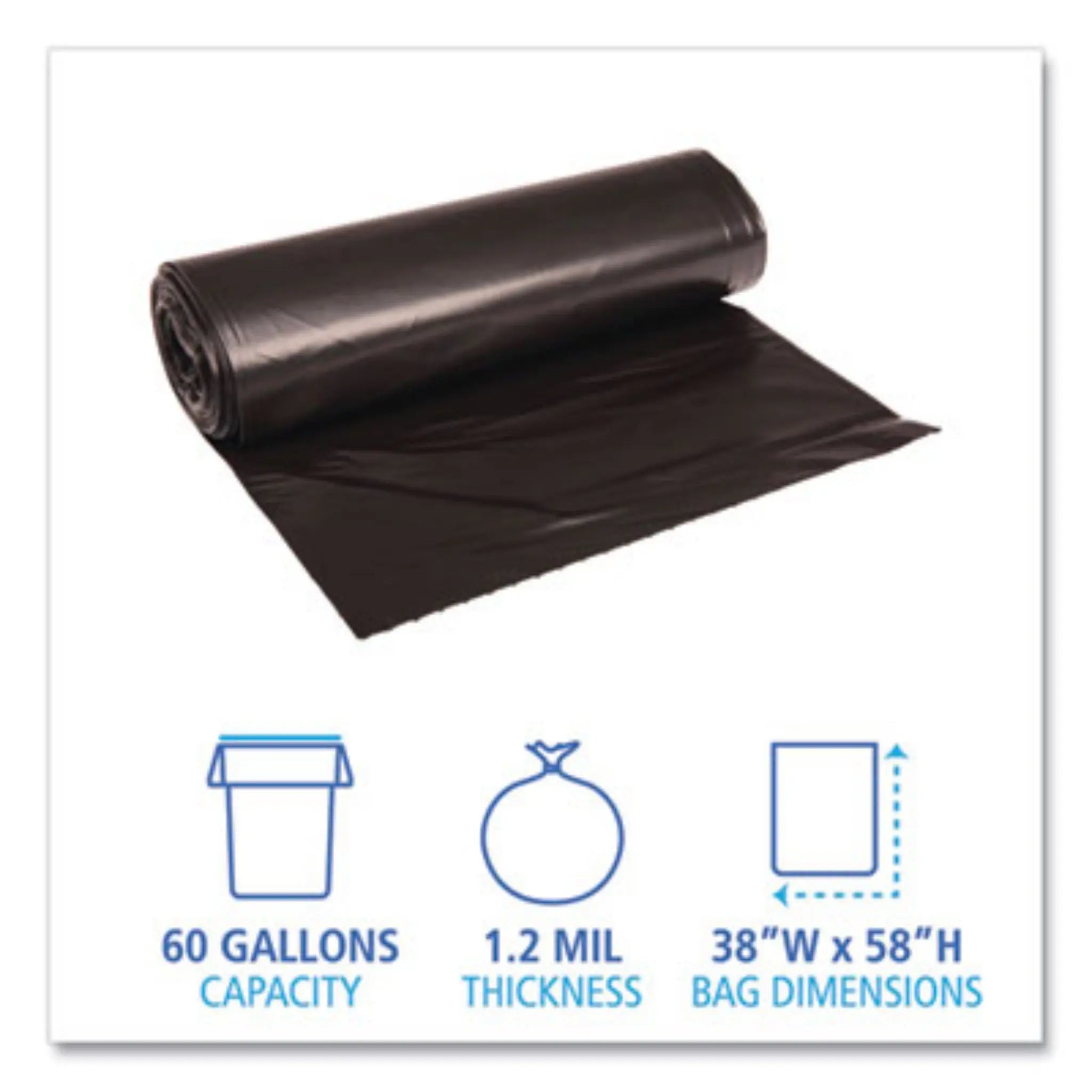 Boardwalk 519 Recycled Low-Density Polyethylene Can Liners, Details