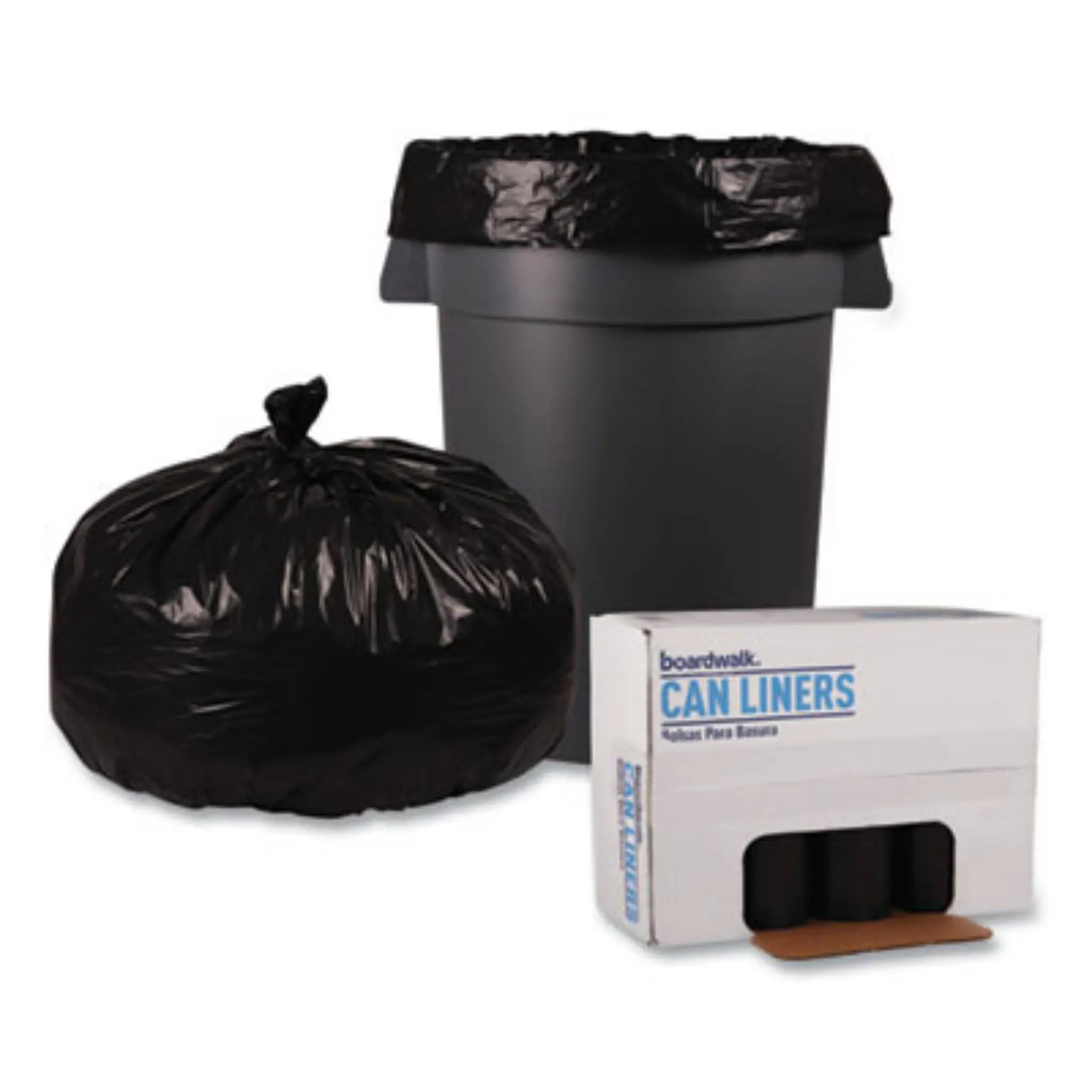 BOARDWALK BWK523 Recycled Low-Density Polyethylene Can Liners, Application