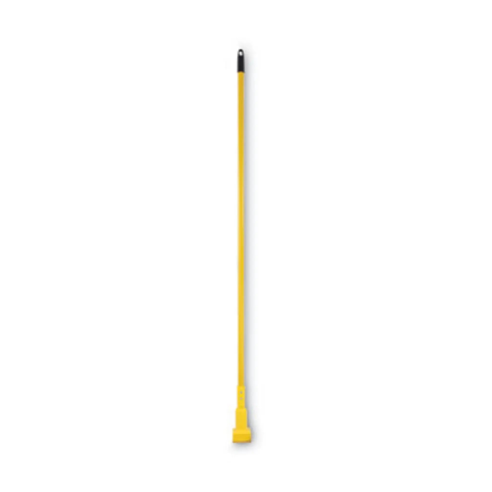 BOARDWALK BWK610 Plastic Jaws Mop Handle for 5 Wide Mop Heads, Aluminum, 1" dia x 60", Yellow, 1 Each