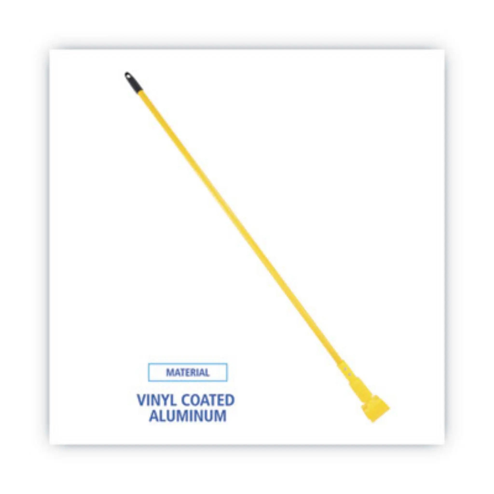 BOARDWALK BWK610 Plastic Jaws Mop Handle for 5 Wide Mop Heads, Vinyl Coated Aluminum
