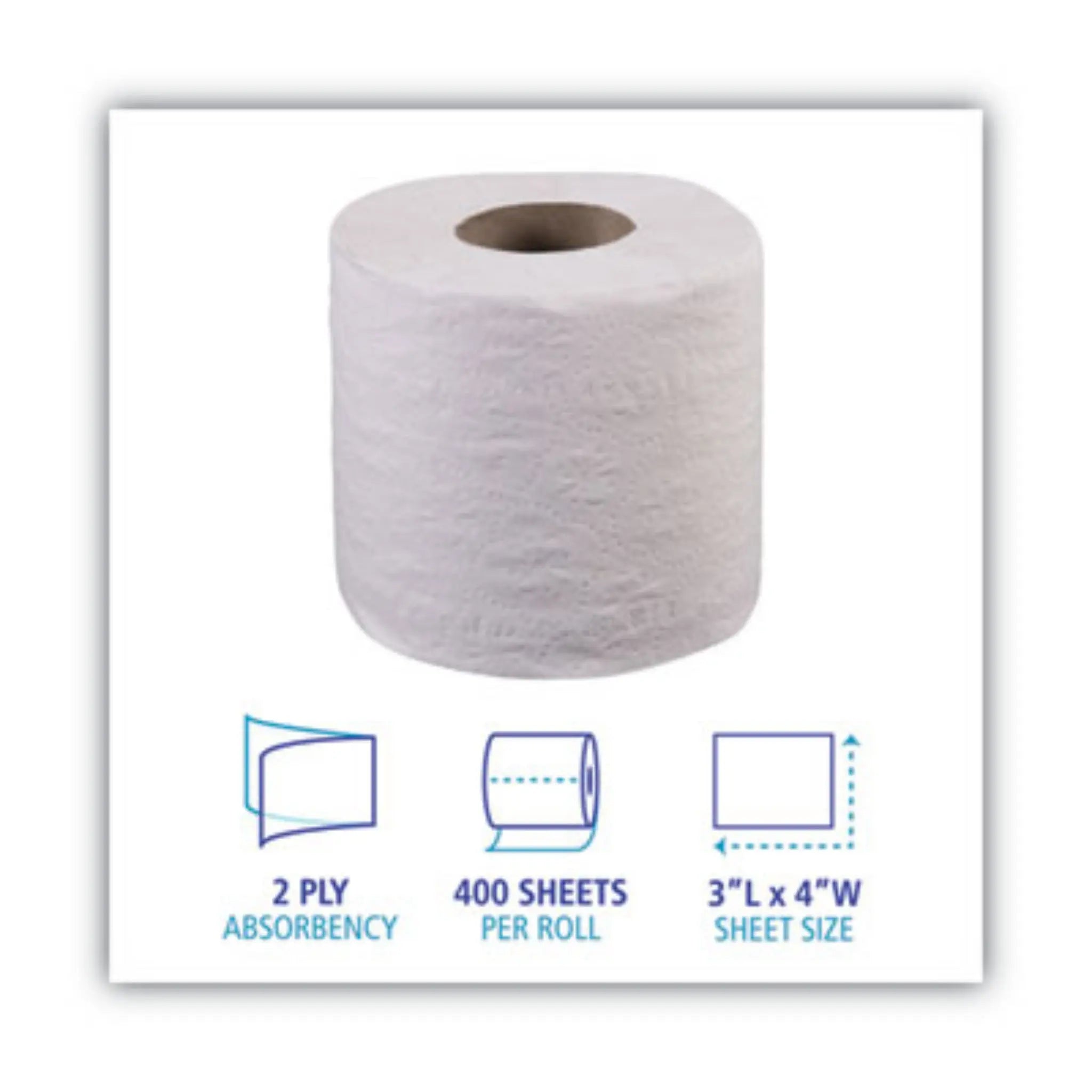 Boardwalk 6144 2-Ply Toilet Tissue, Details