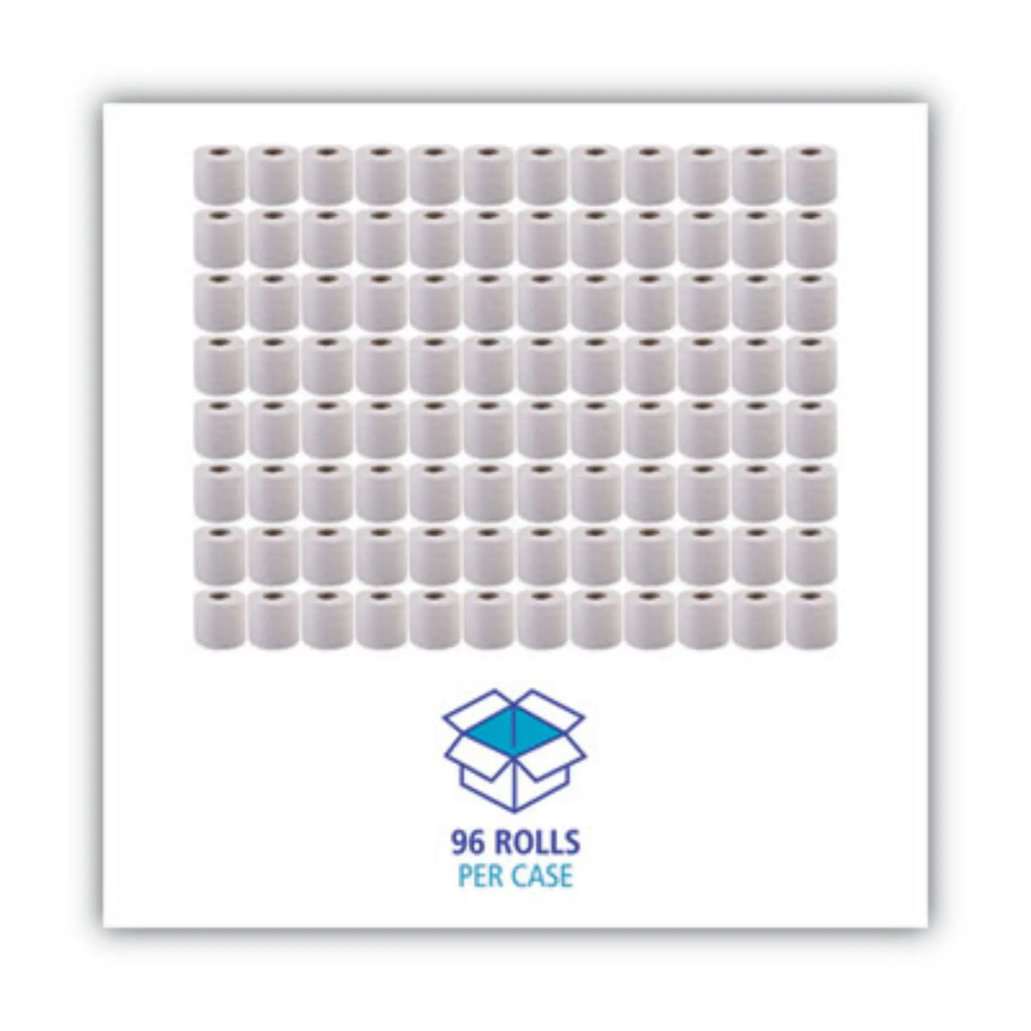 Boardwalk 6144 2-Ply Toilet Tissue, Septic Safe, White, Roll of 400 Sheets, Carton of 96 Rolls