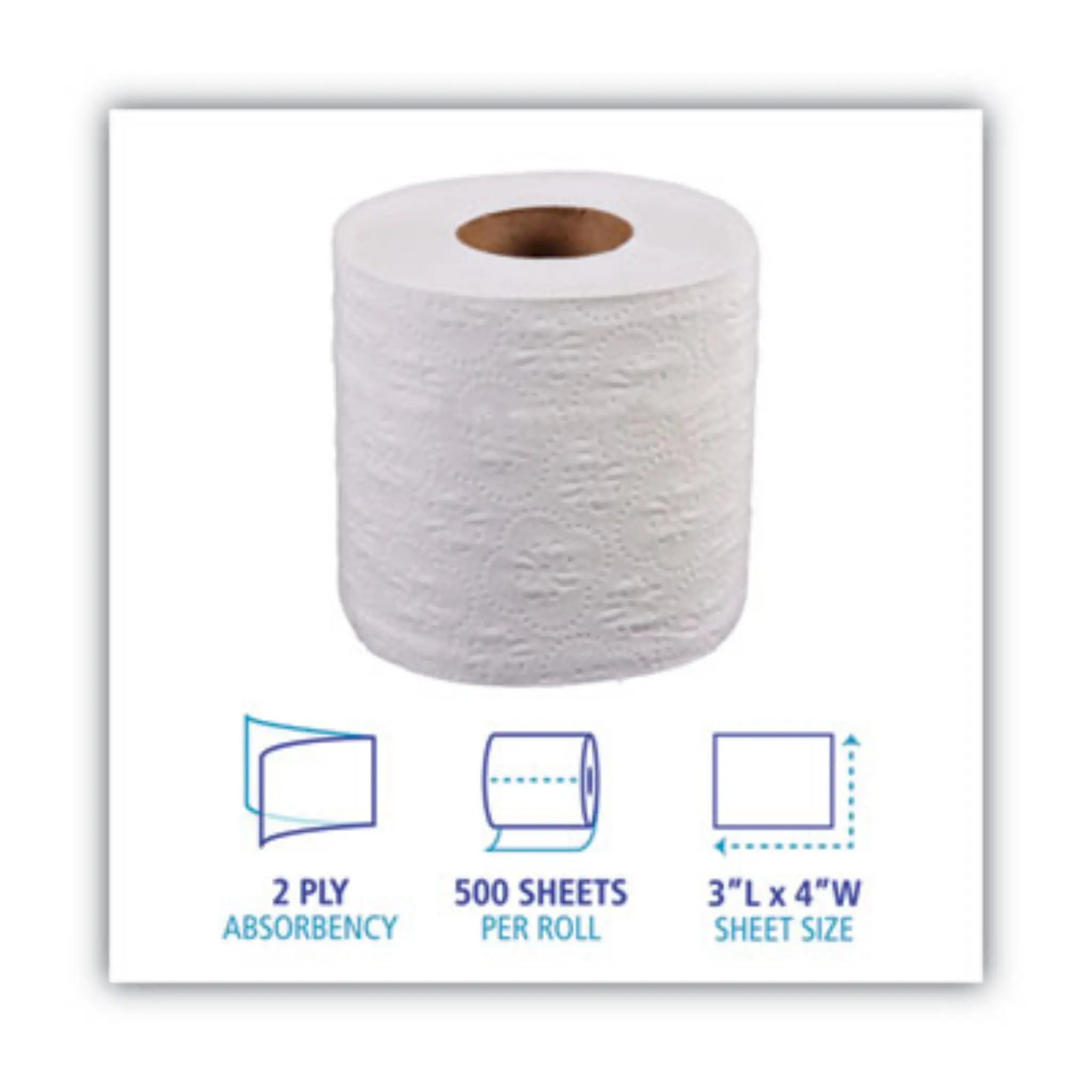 Boardwalk 6145 2-Ply Toilet Tissue, Details