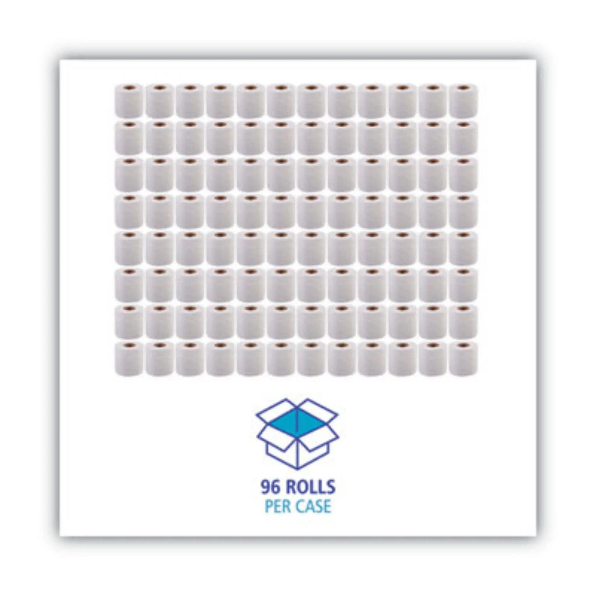 Boardwalk 6145 2-Ply Toilet Tissue, Standard, Septic Safe, White, 4 x 3, Roll of 500 Sheets, Carton of 96 Rolls