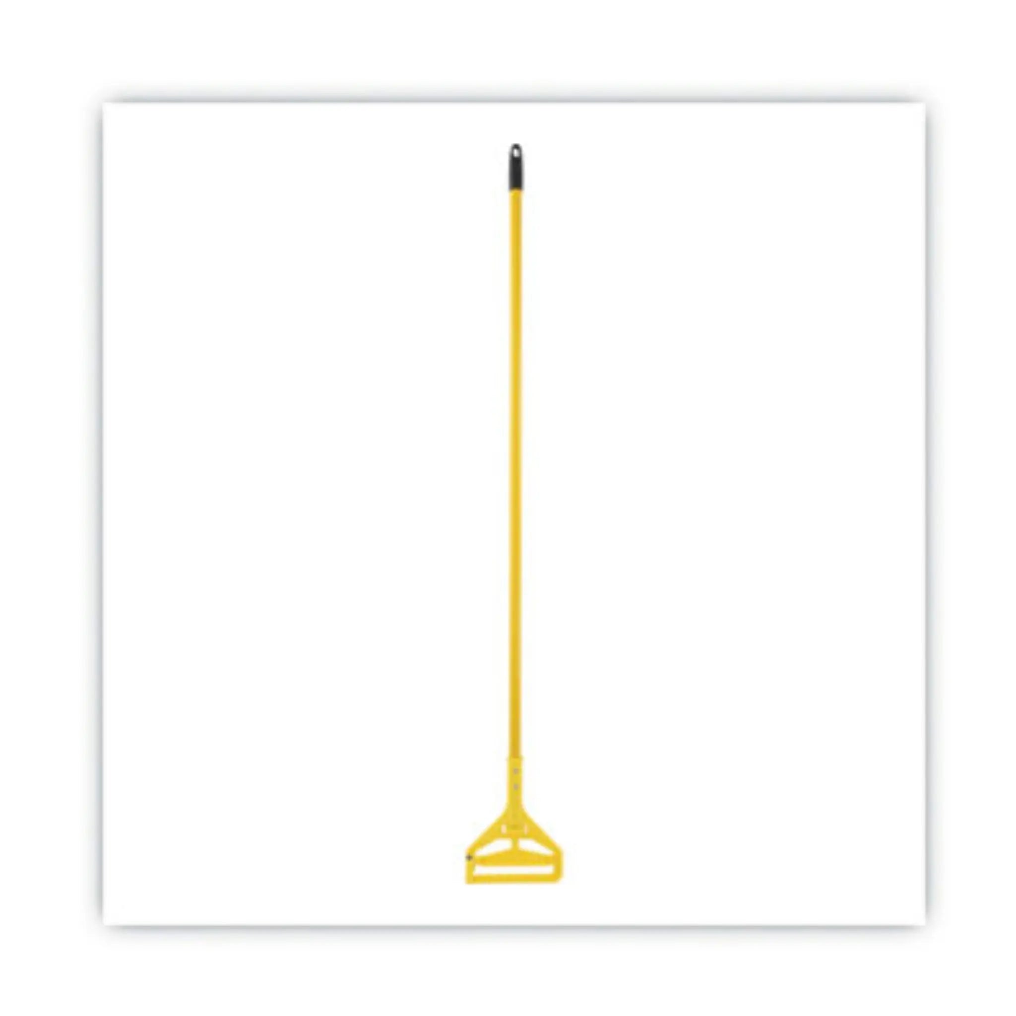 BOARDWALK BWK620 Quick Change Side-Latch Plastic Mop Head Handle, 60" Aluminum Handle, Yellow, 1 Each