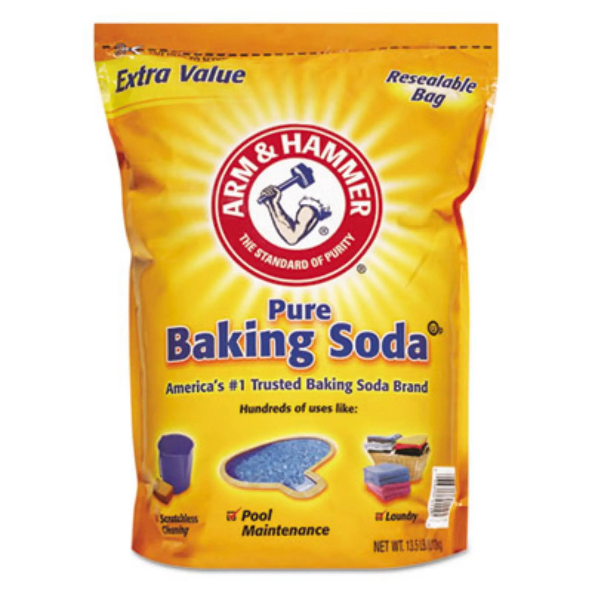 Church & Dwight Co, Inc INC Arm & Hammer CDC3320001961 Baking Soda, 13.5 lb Bag, 1 Each