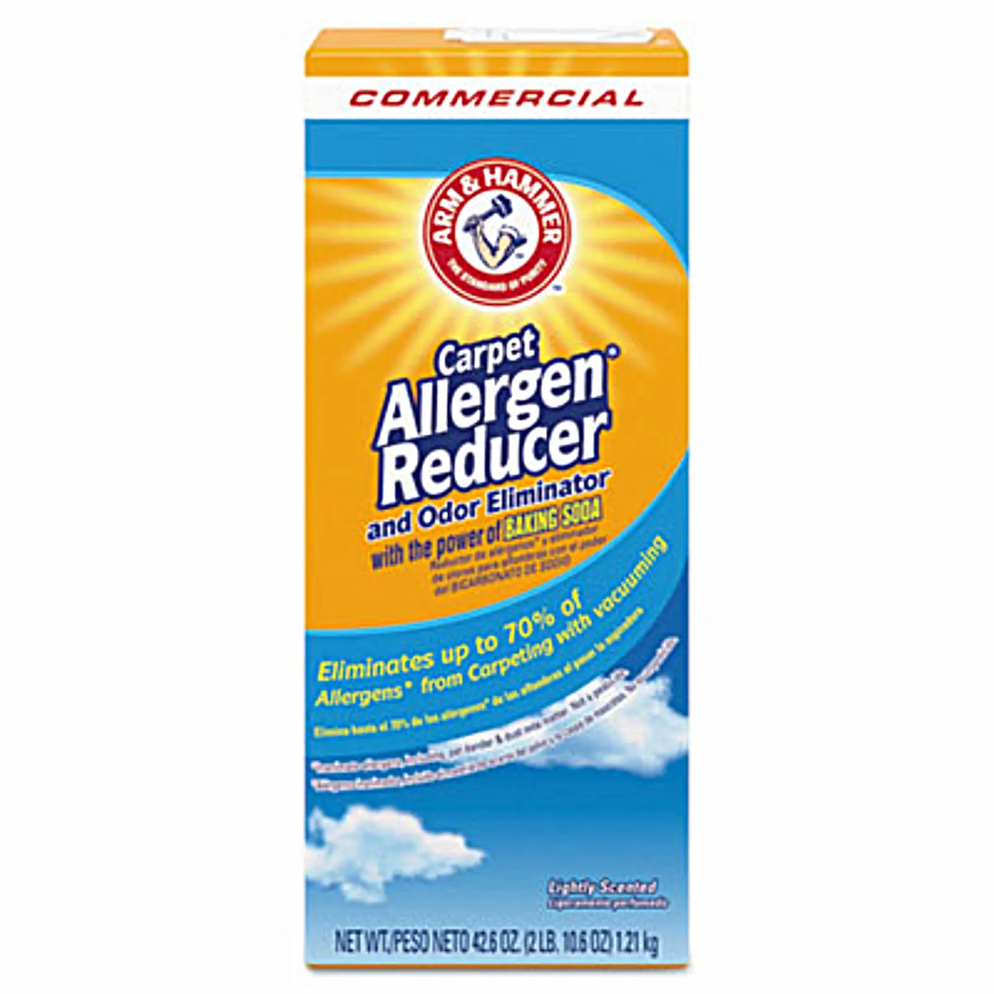 Church & Dwight Co, Inc Arm & Hammer CDC3320084113 Carpet and Room Allergen Reducer and Odor Eliminator, 42.6 oz Shaker Box, 1 Each