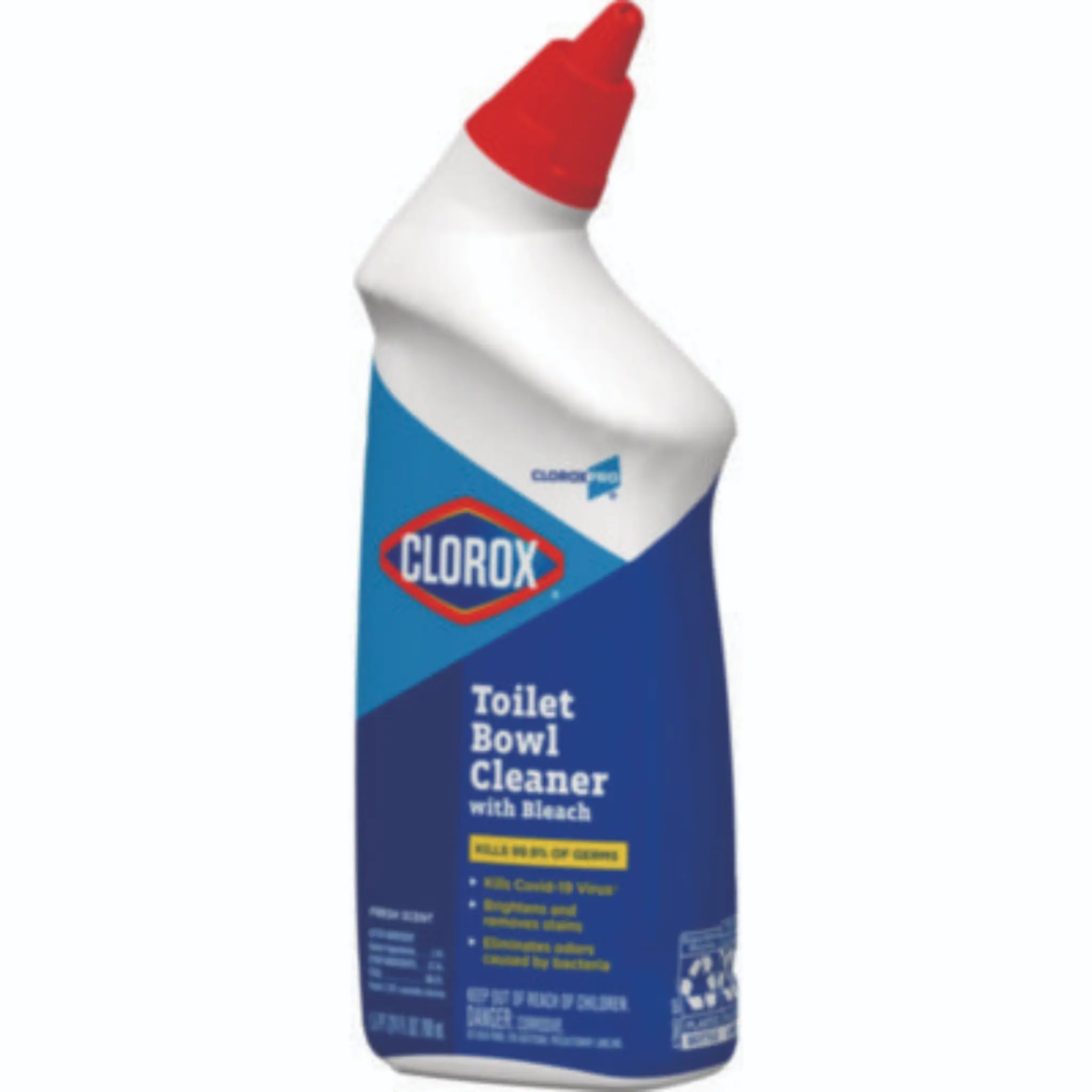 CLOROX SALES CO. CLO00031EA Toilet Bowl Cleaner with Bleach, Fresh Scent, 24oz Bottle, 1 Each