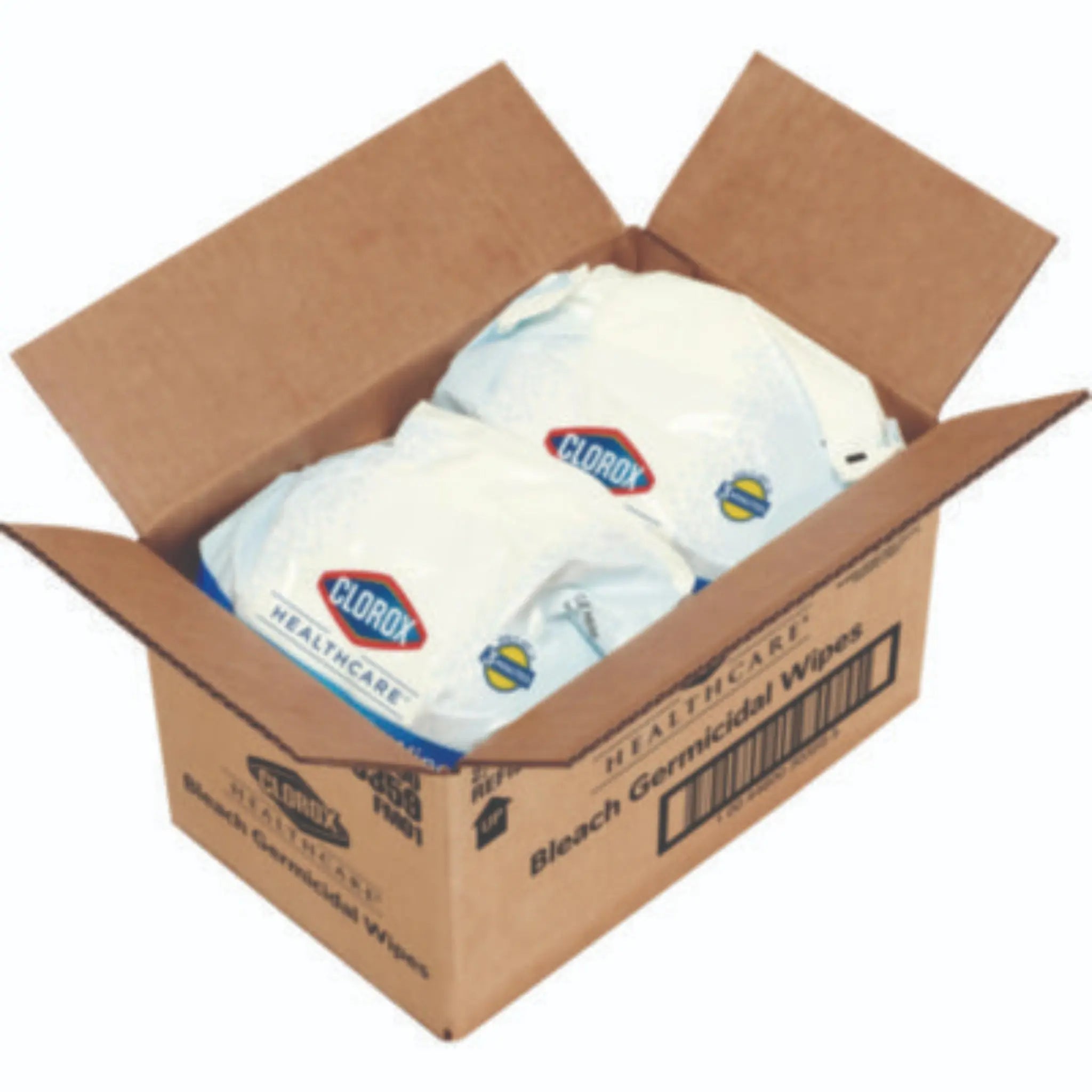 CLOROX SALES CO. CLO30359CT Bleach Germicidal Wipes, Carton of 2, Opened