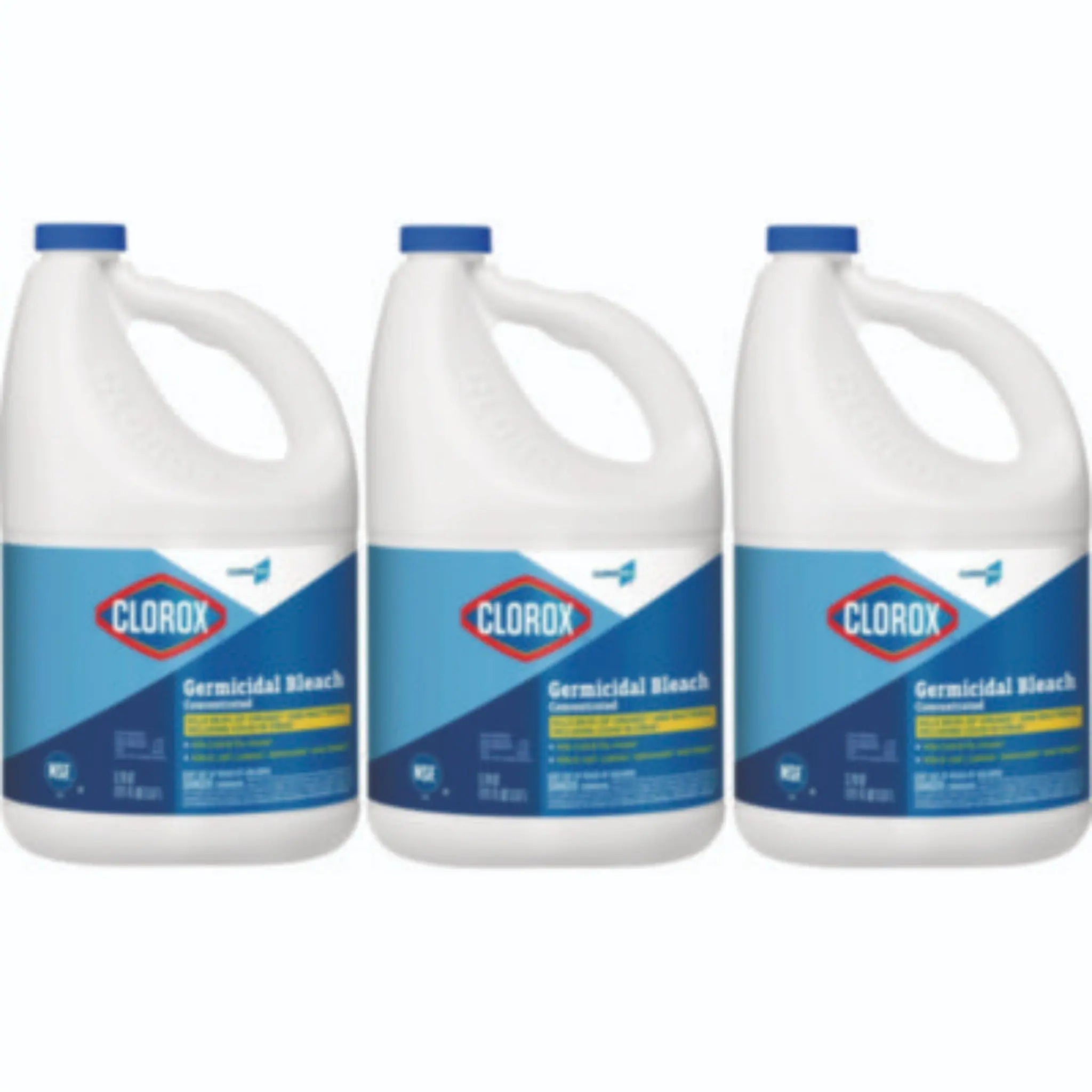 CLOROX SALES CO. CLO30966CT Concentrated Germicidal Bleach, Regular, 121 oz Bottle, Carton of 3