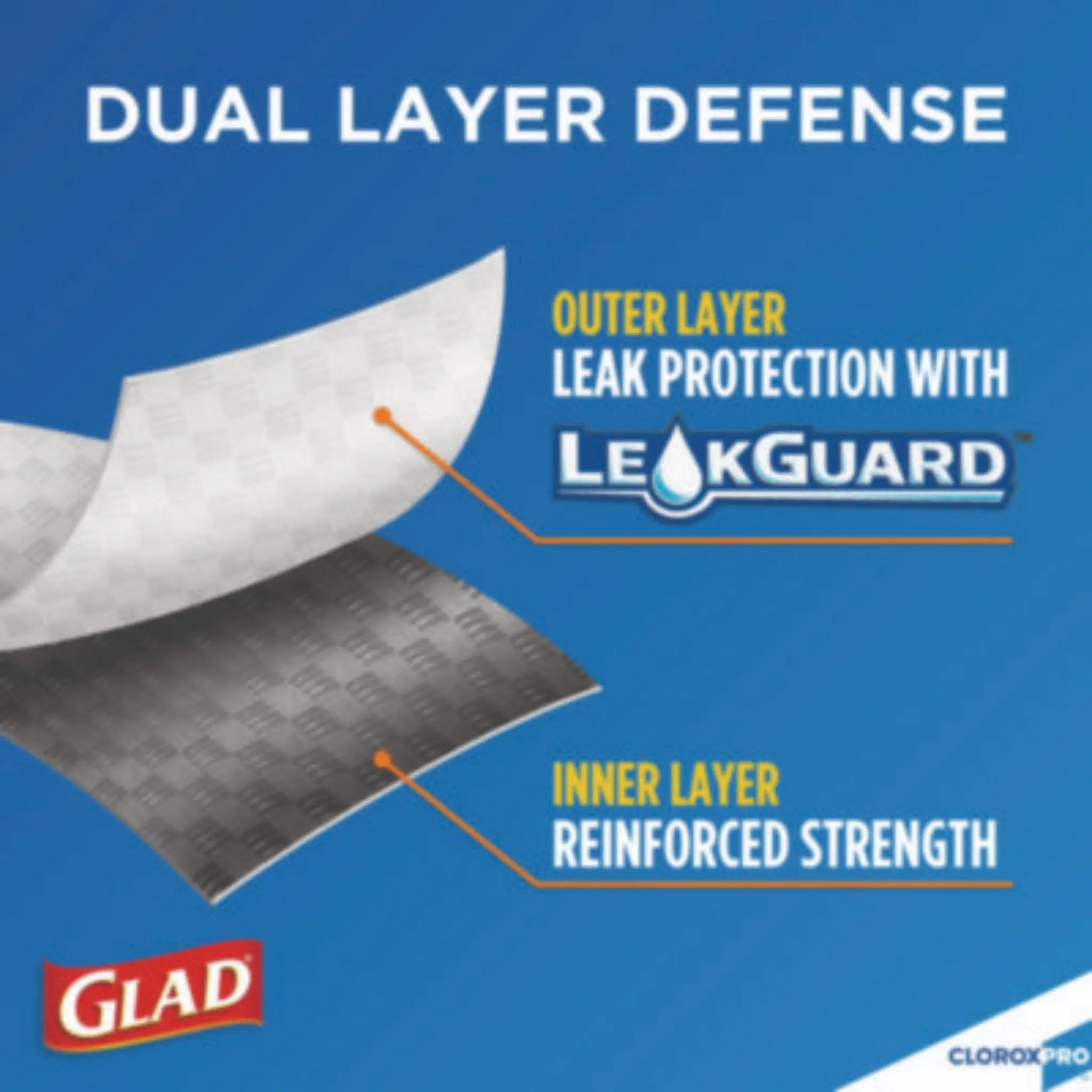 CLOROX SALES CO. GLAD CLO70427 ForceFlex Tall Kitchen Drawstring Trash Bags, Dual Layer