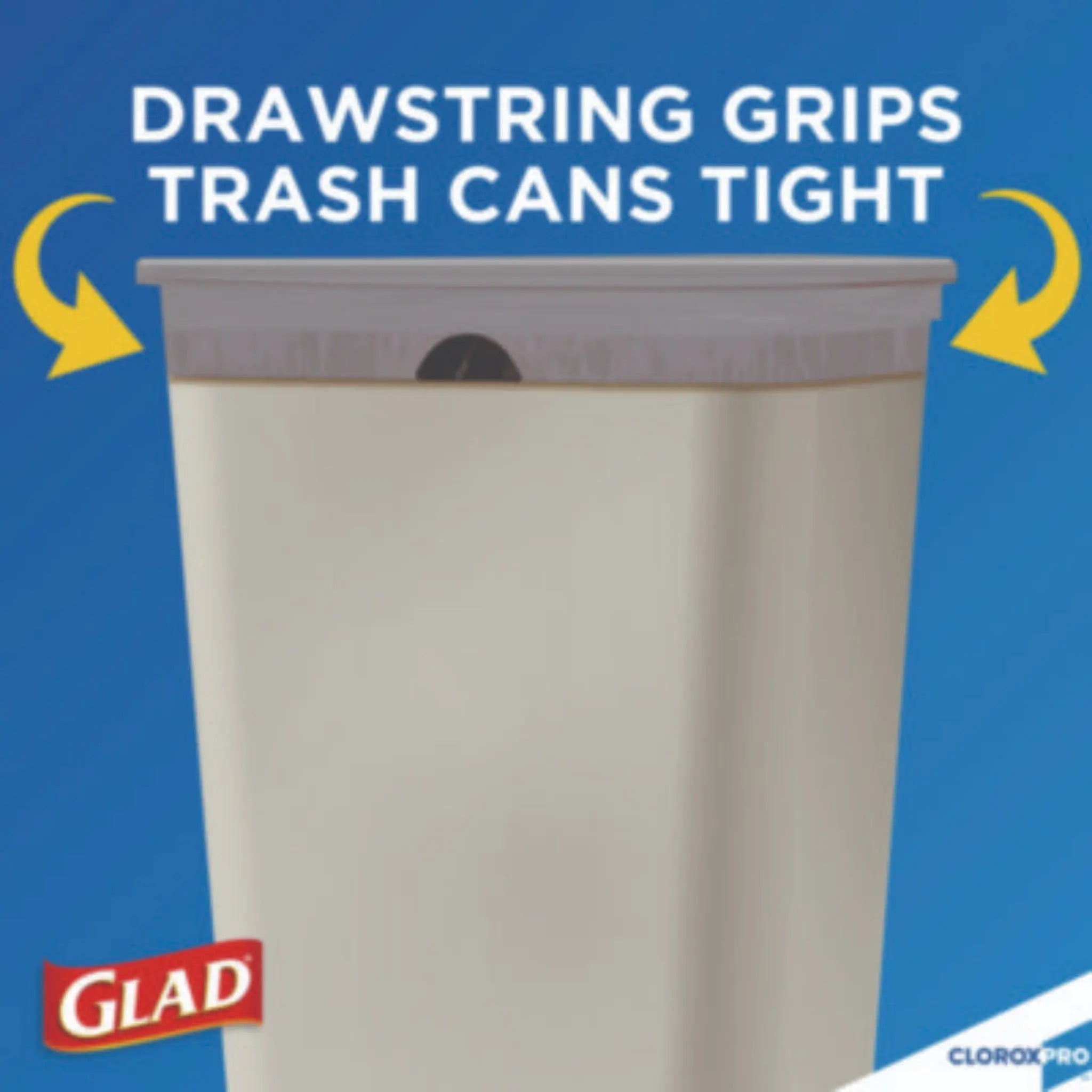 CLOROX SALES CO. GLAD CLO70427 ForceFlex Tall Kitchen Drawstring Trash Bags, Drawstring Grips