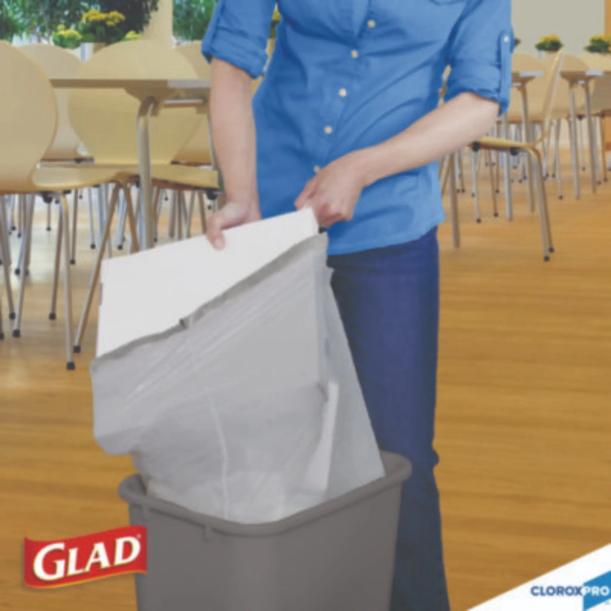 CLOROX SALES CO. GLAD CLO70427 ForceFlex Tall Kitchen Drawstring Trash Bags, Can Liner