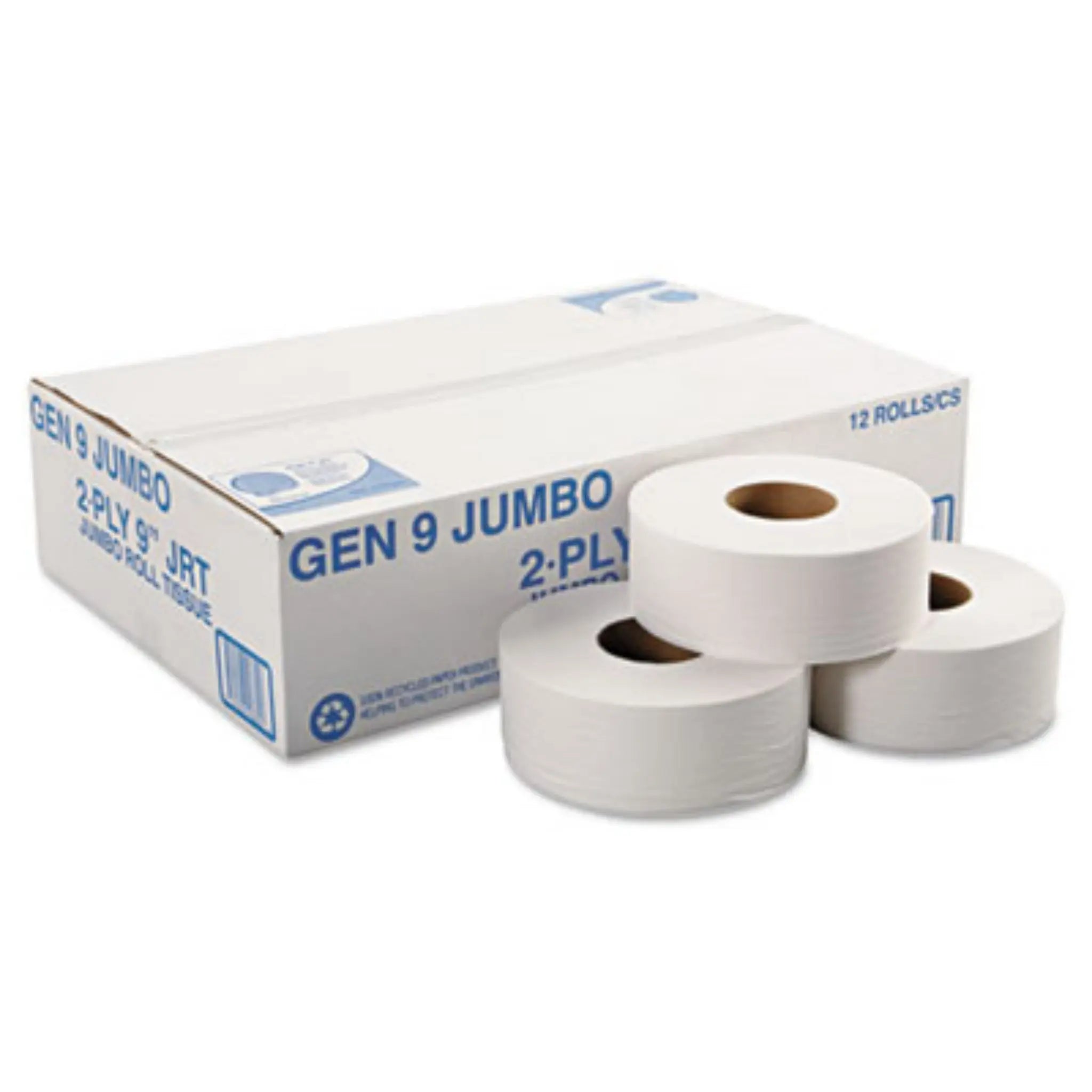 GEN GEN9JUMBOB Jumbo Roll Bath Tissue, 12 Rolls